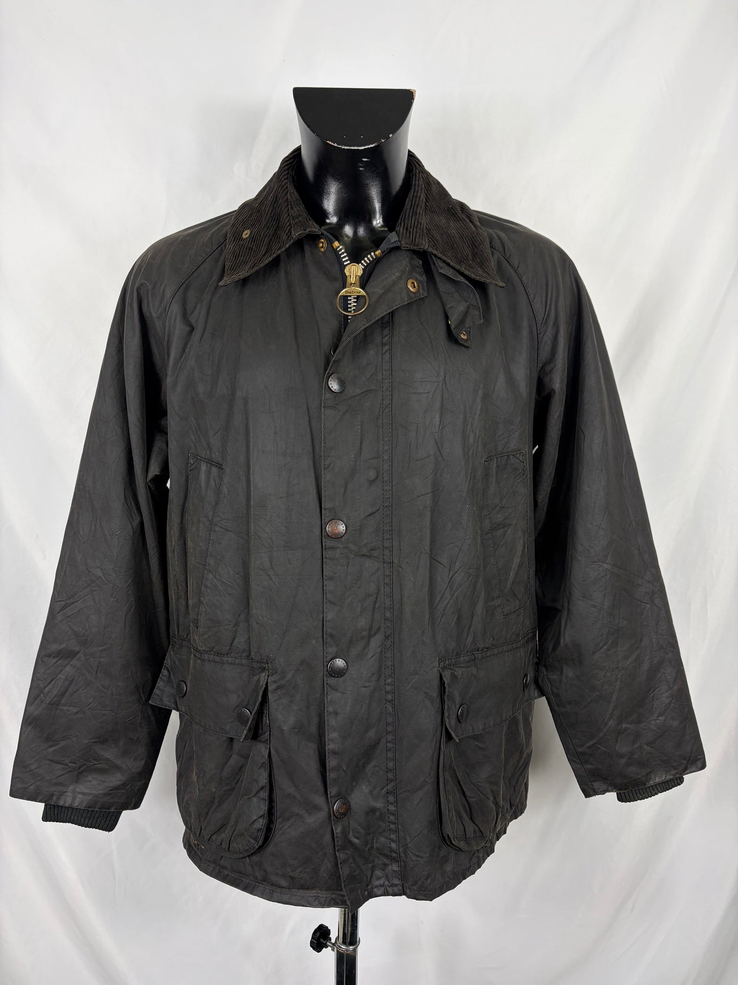 Barbour Vintage Giacca Bedale nero C40/102 CM - Black Bedale wax man jacket Size Medium - Shop In London