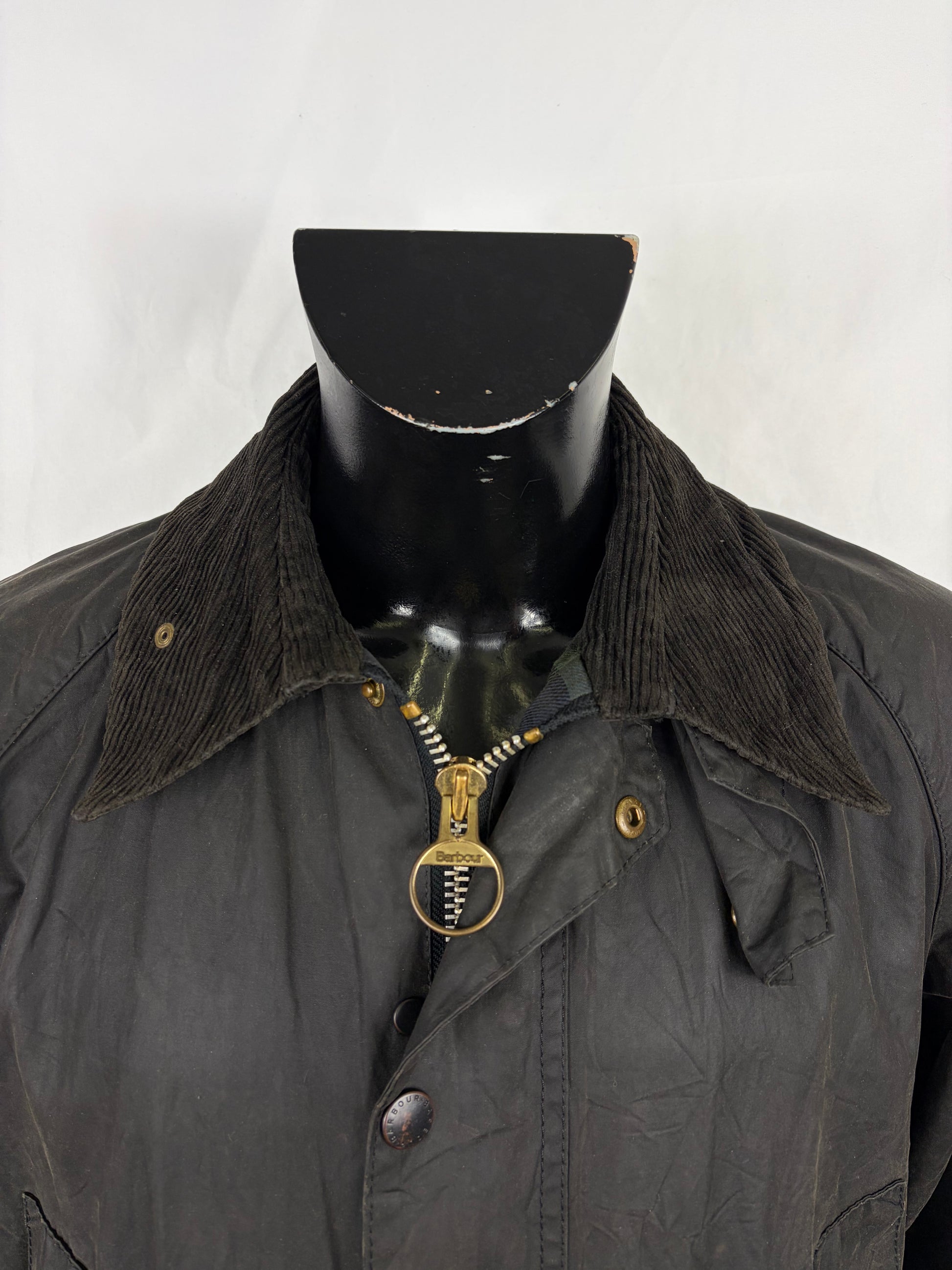 Barbour Vintage Giacca Bedale nero C40/102 CM - Black Bedale wax man jacket Size Medium - Shop In London