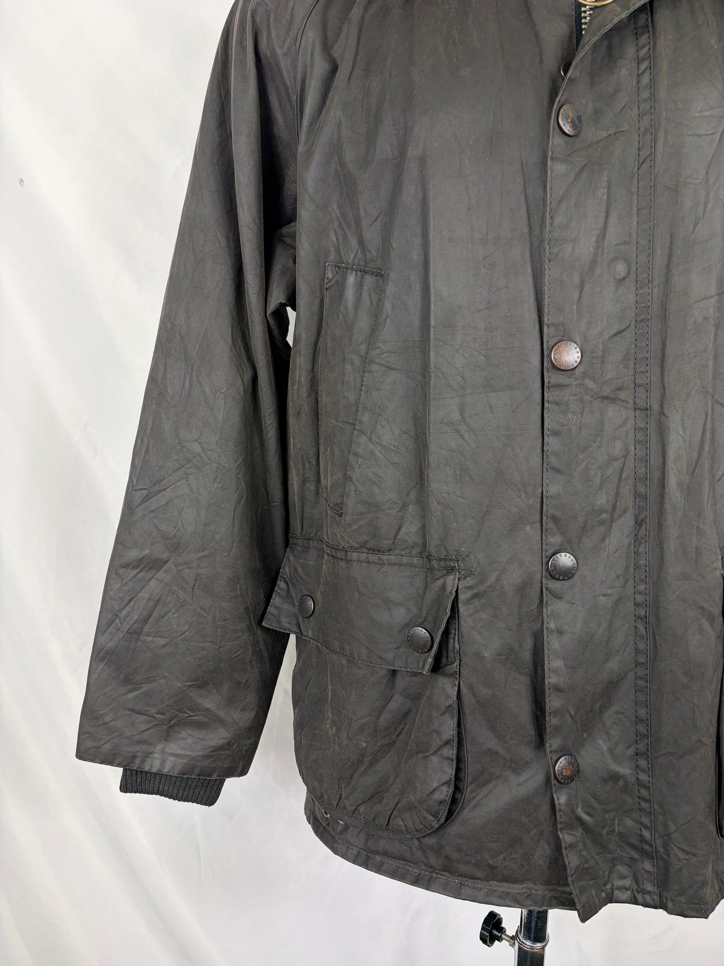 Barbour Vintage Giacca Bedale nero C40/102 CM - Black Bedale wax man jacket Size Medium - Shop In London