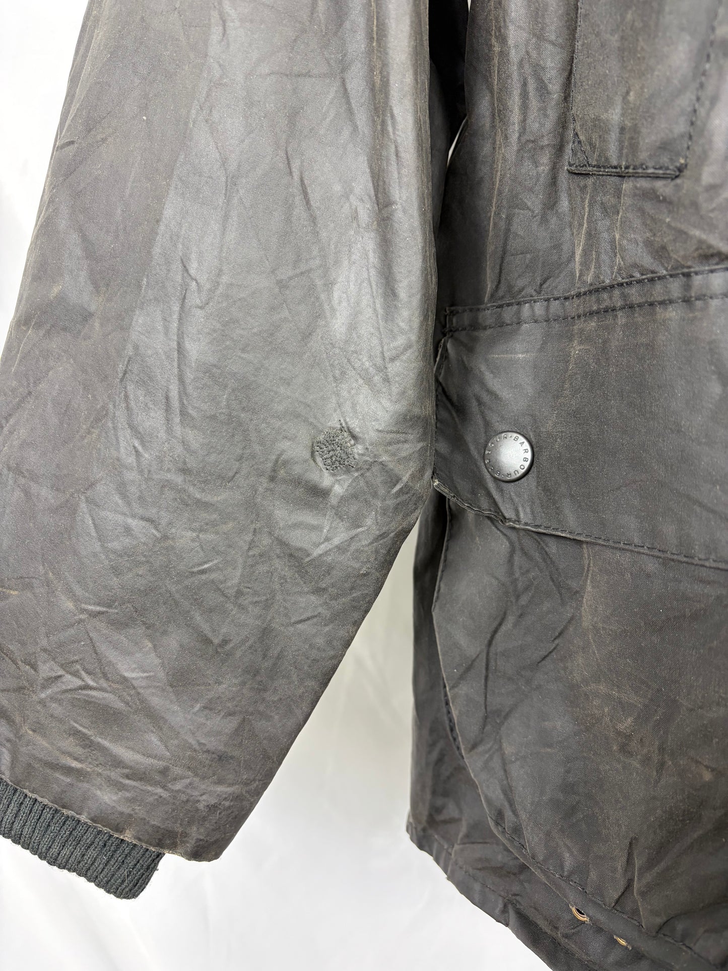 Barbour Vintage Giacca Bedale nero C40/102 CM - Black Bedale wax man jacket Size Medium - Shop In London