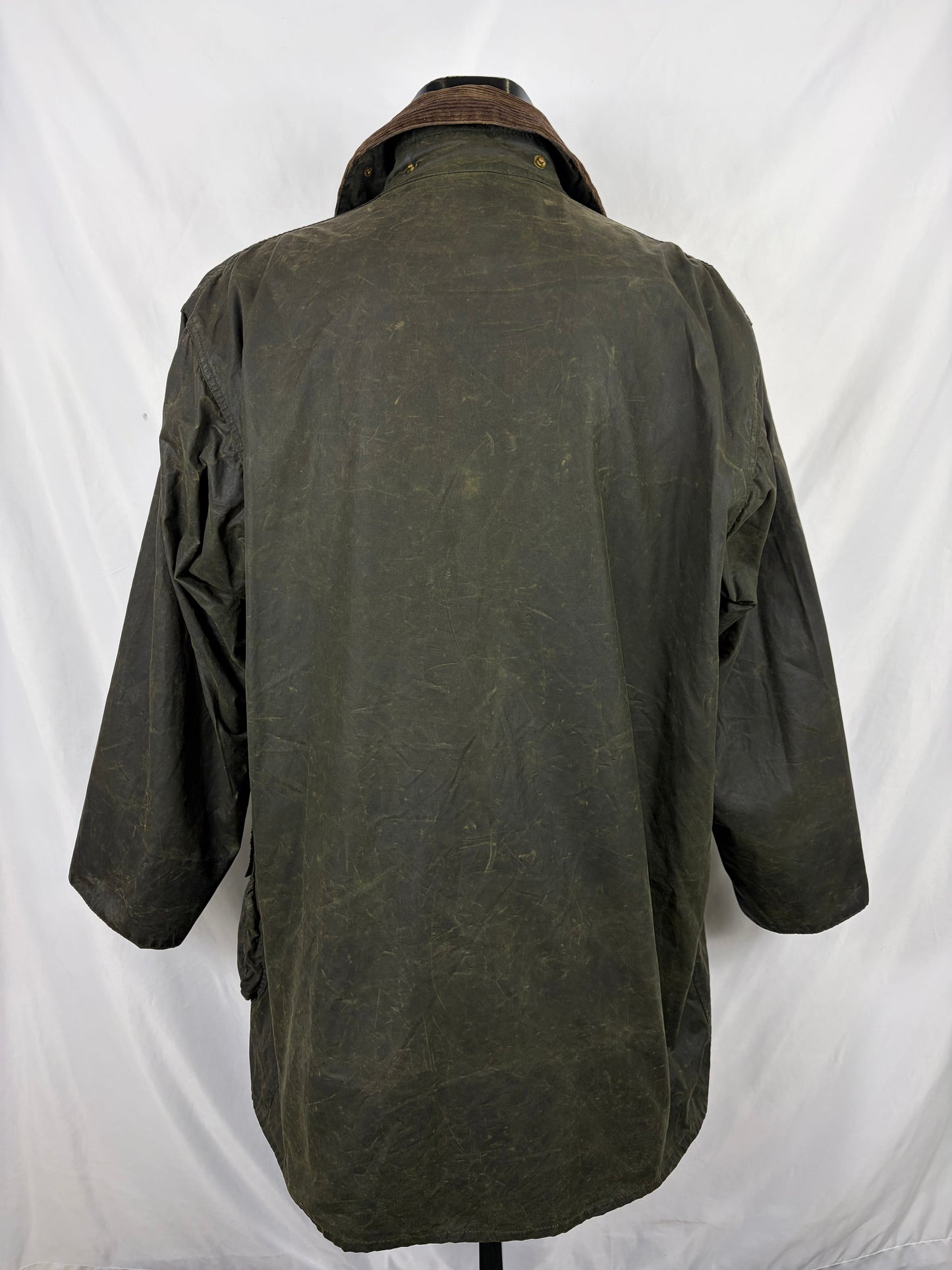 Barbour Uomo Border vintage verde Cerato C44/112cm Green Border Wax Coat XLarge