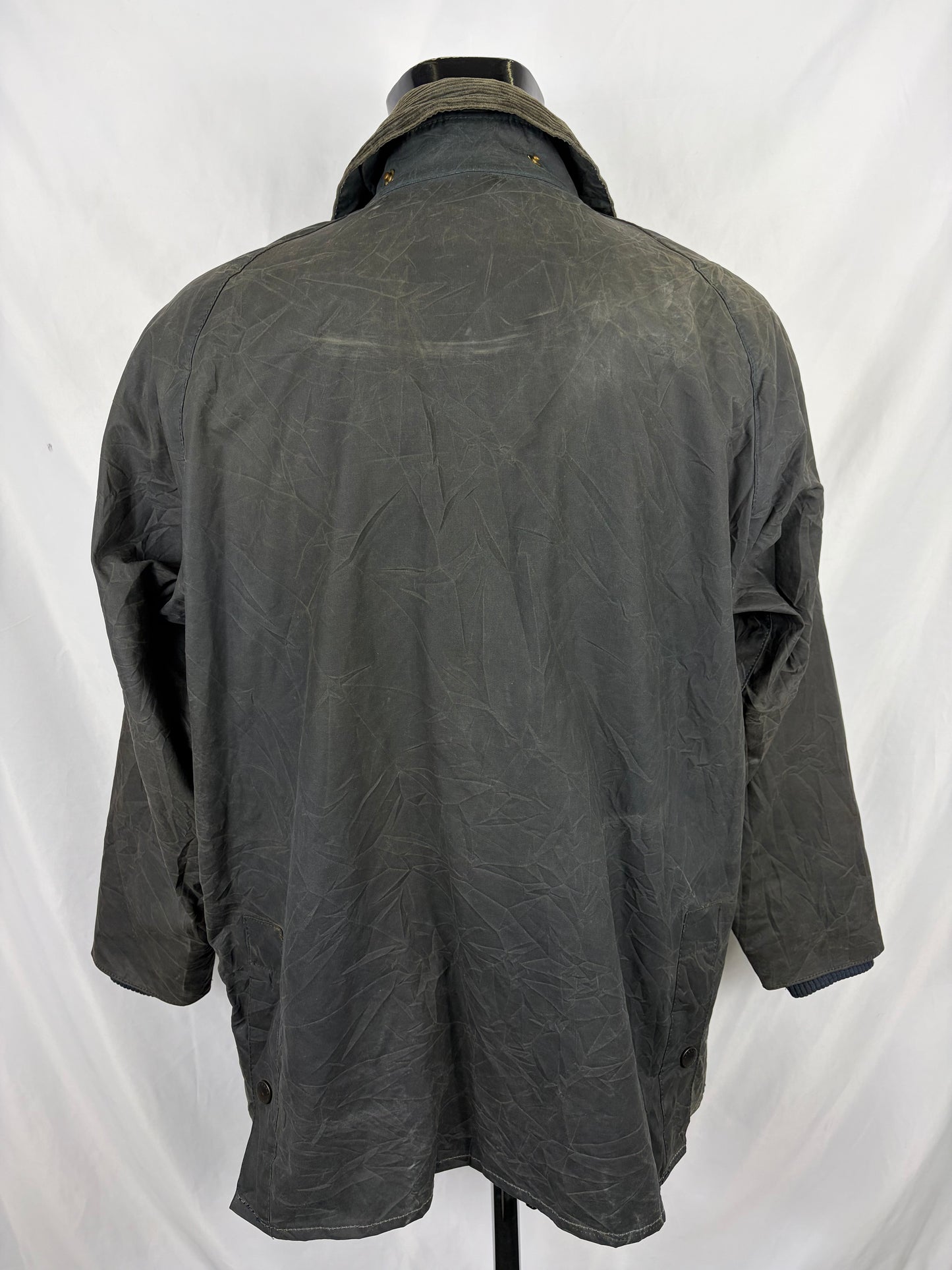 Giacca Barbour Blu Bedale C44/112 cm Man Navy Vintage Bedale wax jacket c44 Large/XL