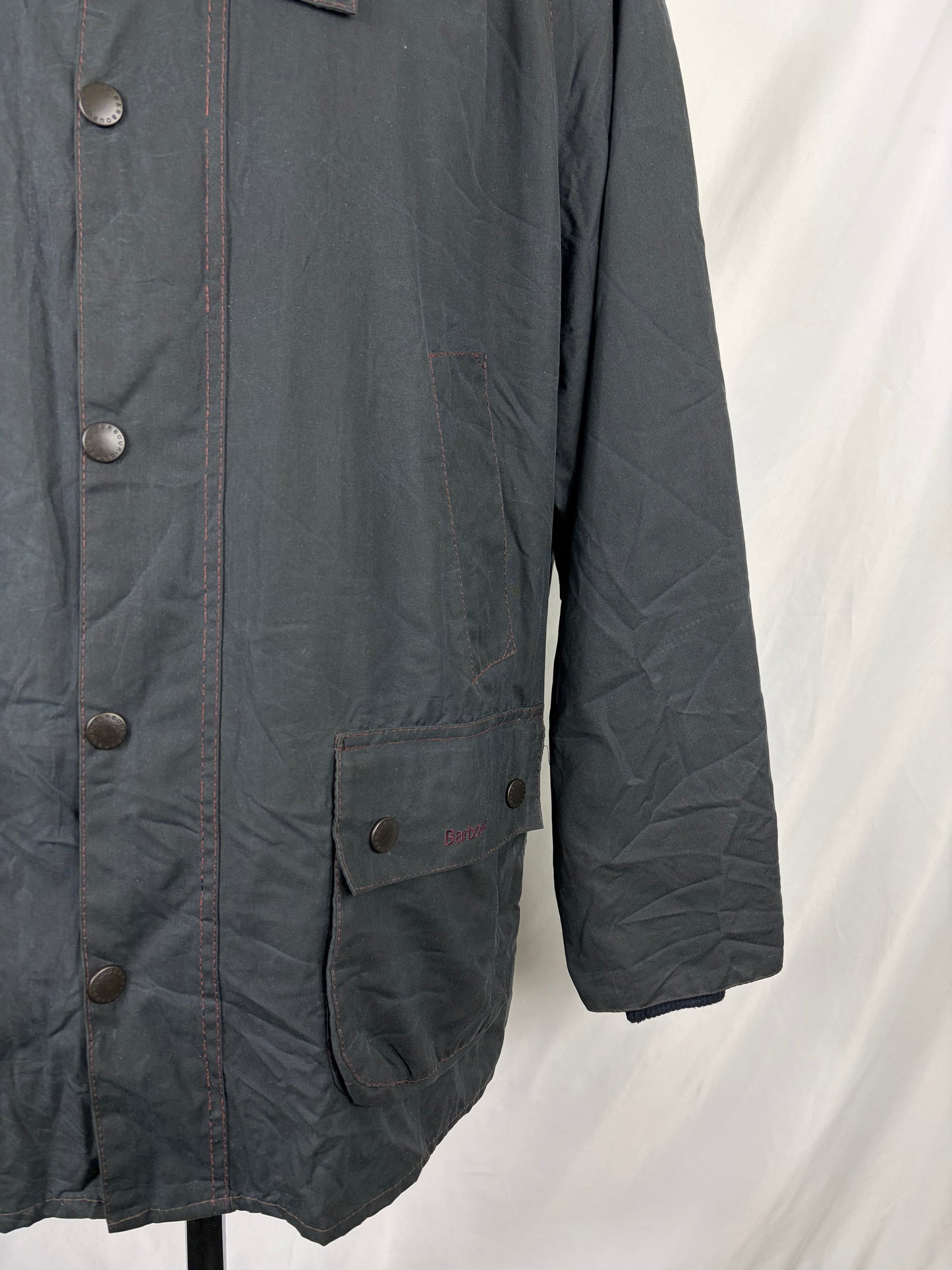 Giacca Barbour Blu Bedale C44/112 cm Man Navy Vintage Bedale wax jacket c44 Large/XL