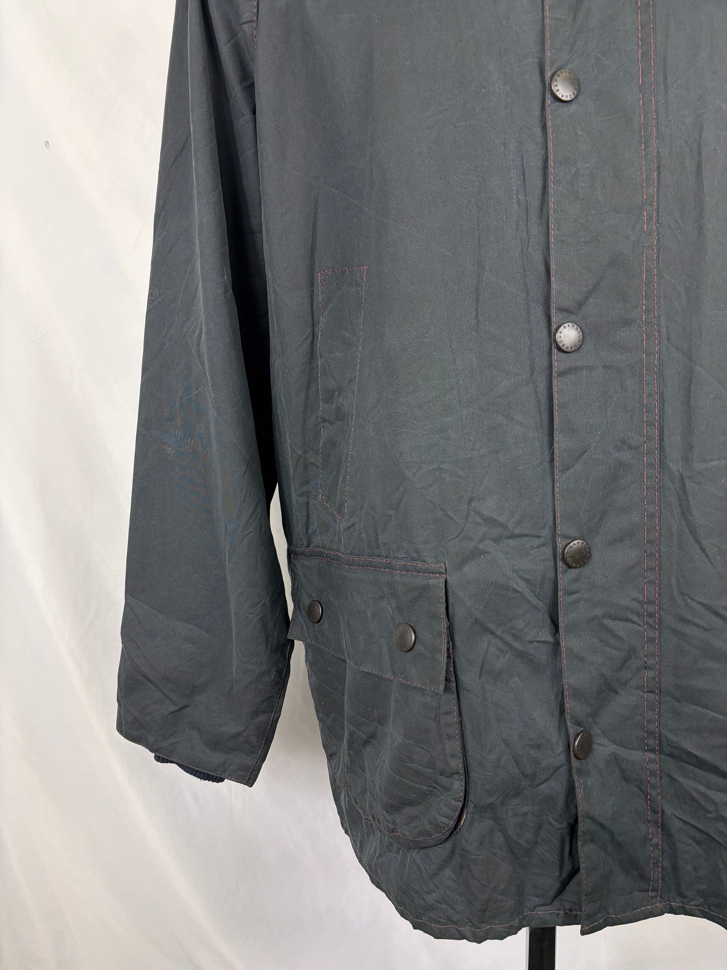Giacca Barbour Blu Bedale C44/112 cm Man Navy Vintage Bedale wax jacket c44 Large/XL