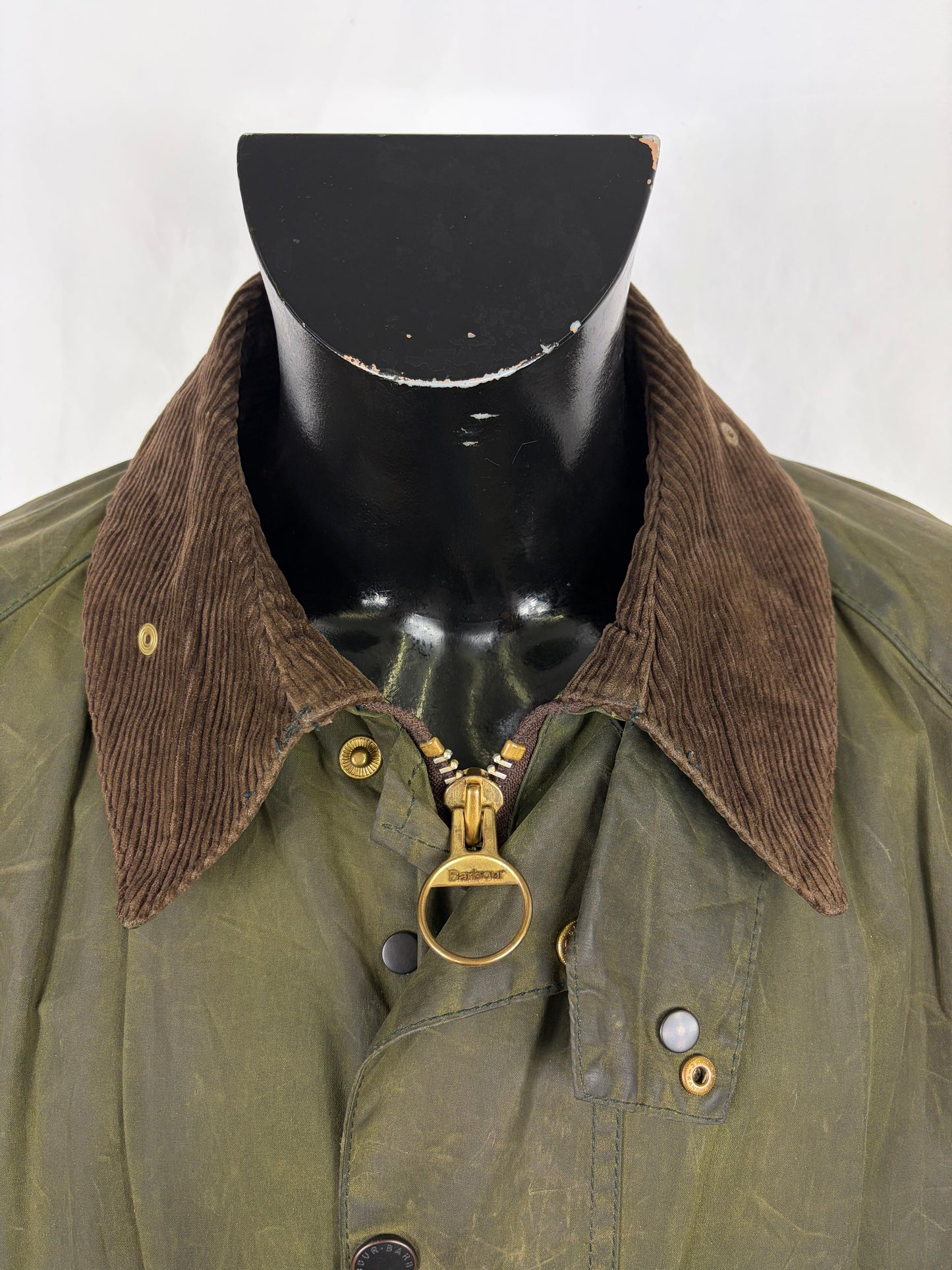 Barbour Gamefair Verde C44/112 cm Man Green Wax Vintage Gamefair Vintage Jacket  Size XL