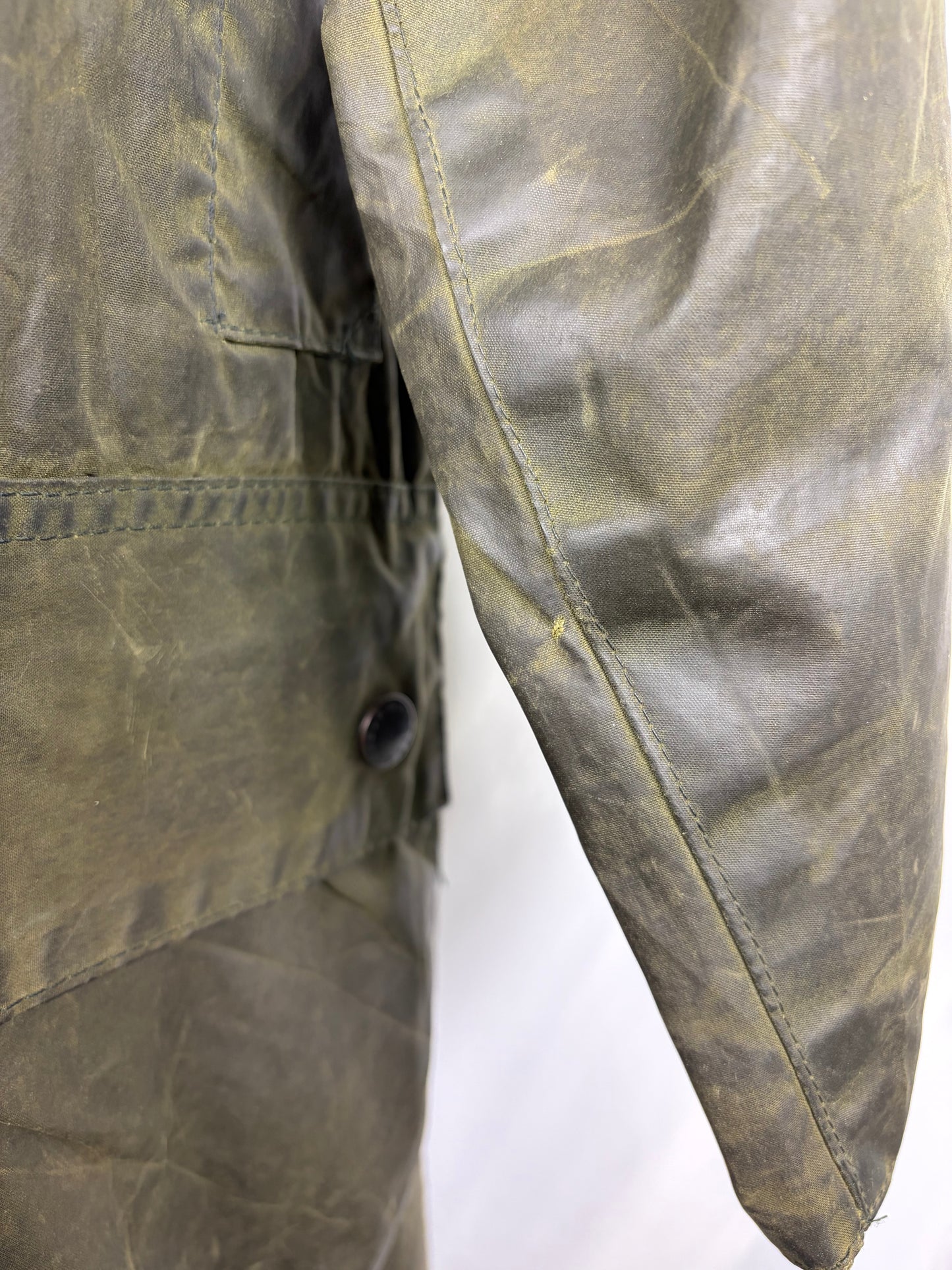 Barbour Gamefair Verde C44/112 cm Man Green Wax Vintage Gamefair Vintage Jacket  Size XL