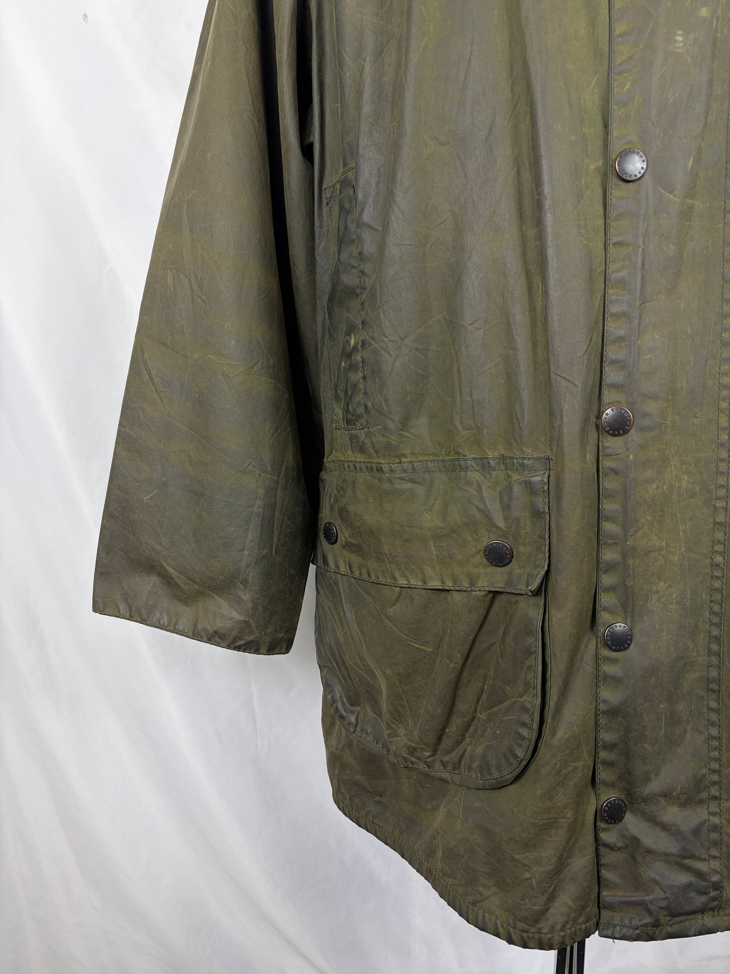 Barbour Gamefair Verde C44/112 cm Man Green Wax Vintage Gamefair Vintage Jacket  Size XL