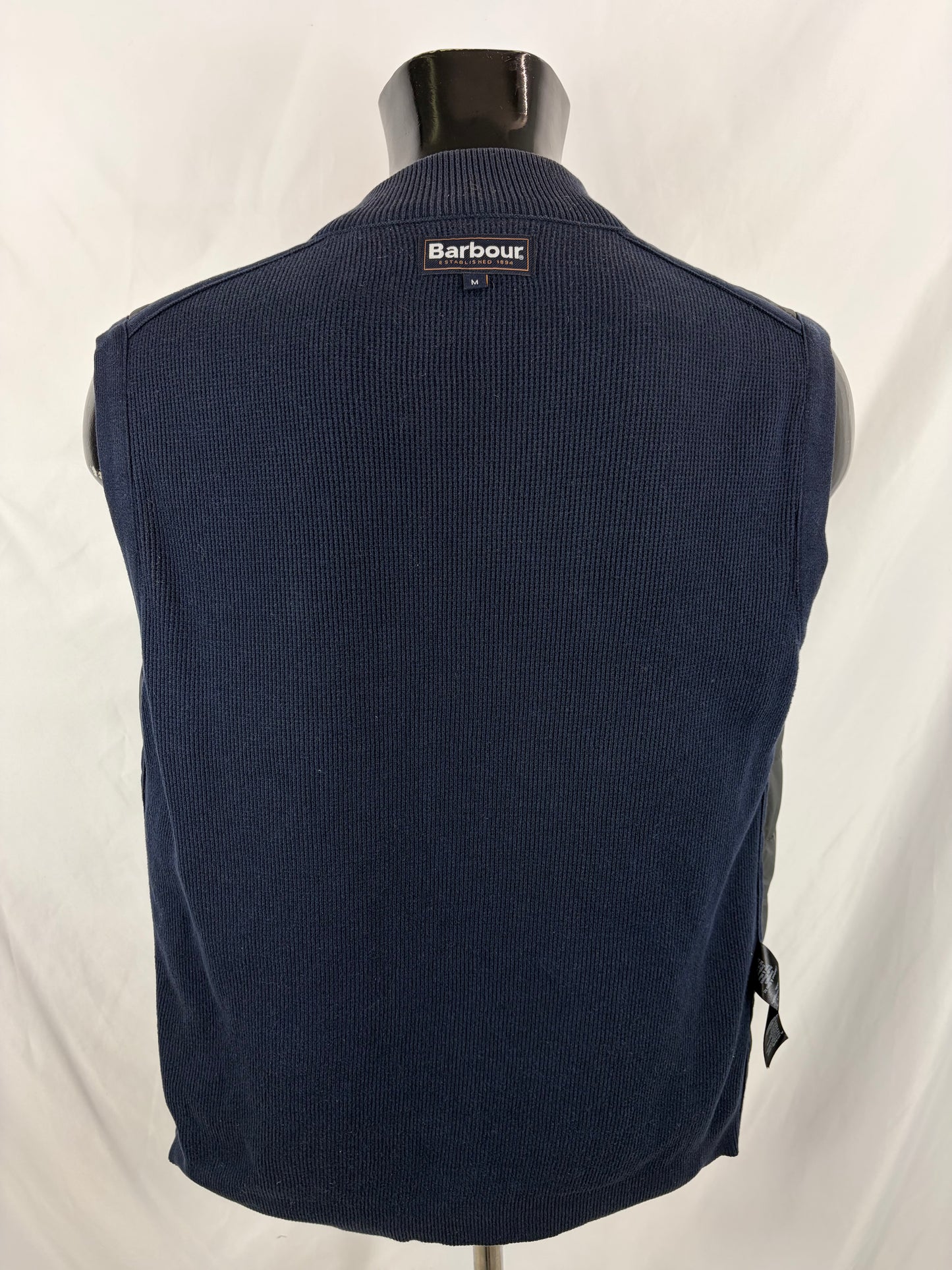 Gilet Barbour blu in cotone trapuntato taglia Medium