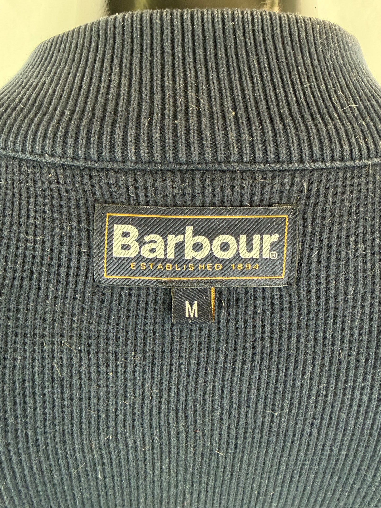 Gilet Barbour blu in cotone trapuntato taglia Medium