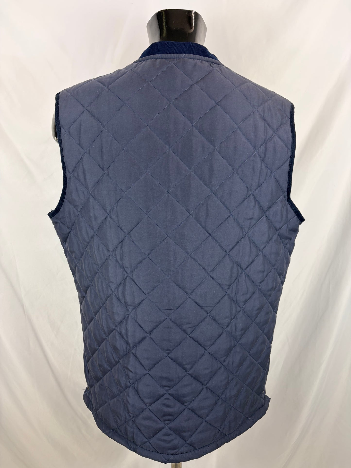 Gilet vintage Barbour blu Eskdale M - Man Quilted Navy Eskdale vest Size Medium