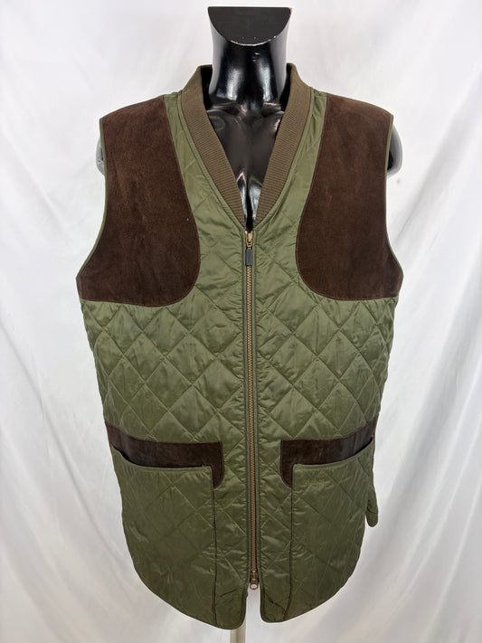 Gilet vintage Barbour Keeperwear verde Xlarge - Man Quilted Keeperwear Vest size XL