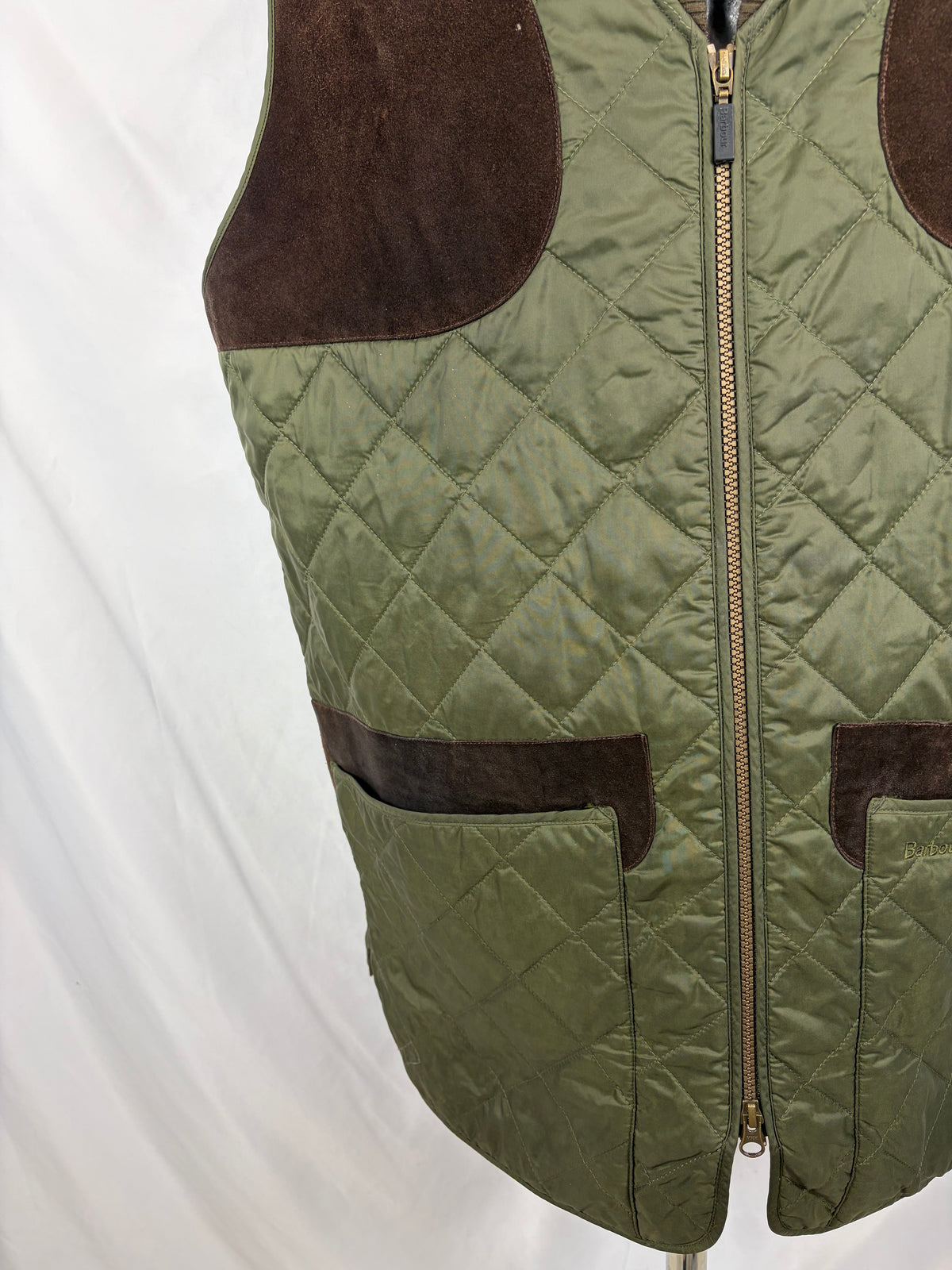 Gilet vintage Barbour Keeperwear verde Xlarge - Man Quilted Keeperwear Vest size XL