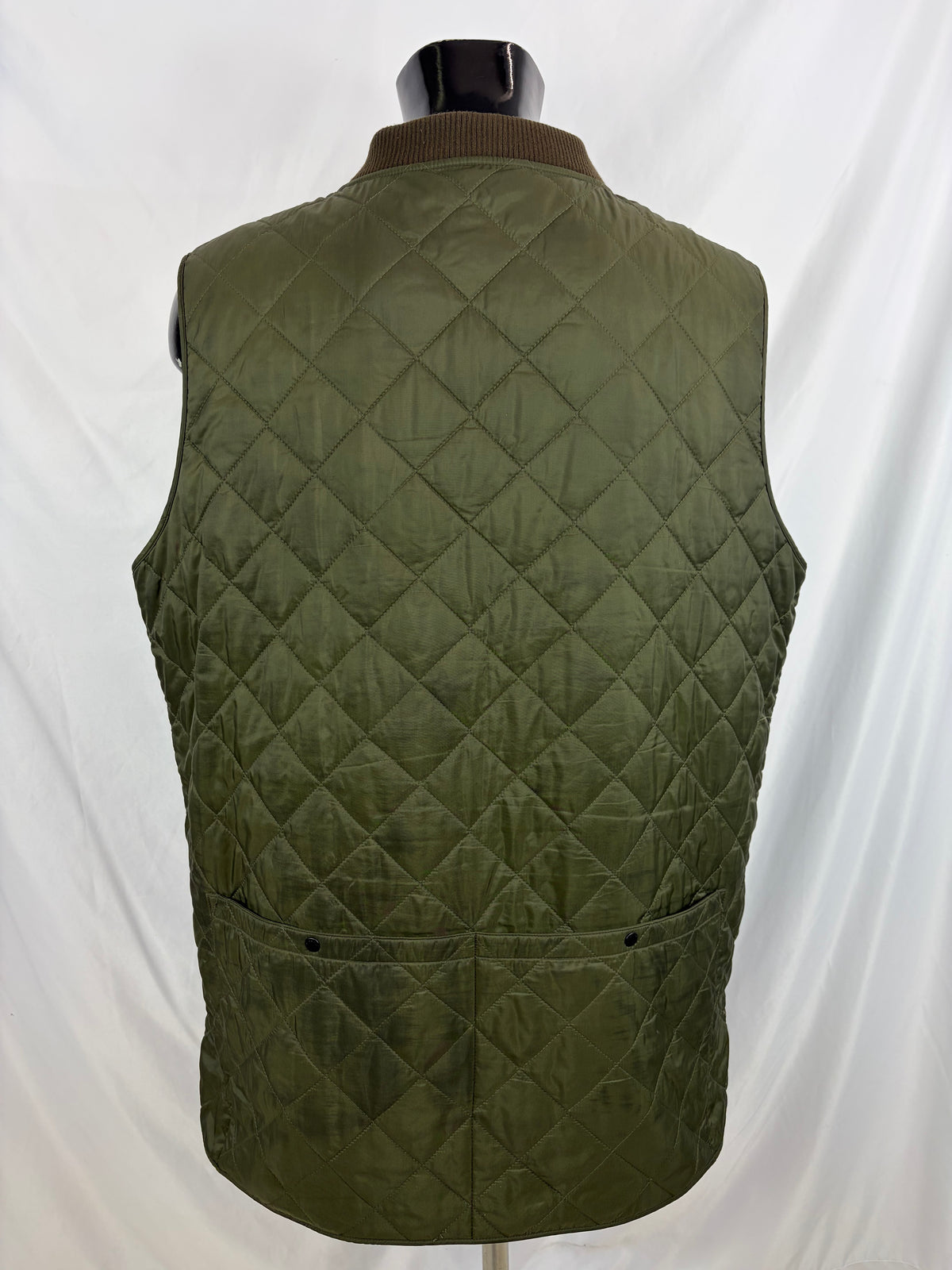 Gilet vintage Barbour Keeperwear verde Xlarge - Man Quilted Keeperwear Vest size XL