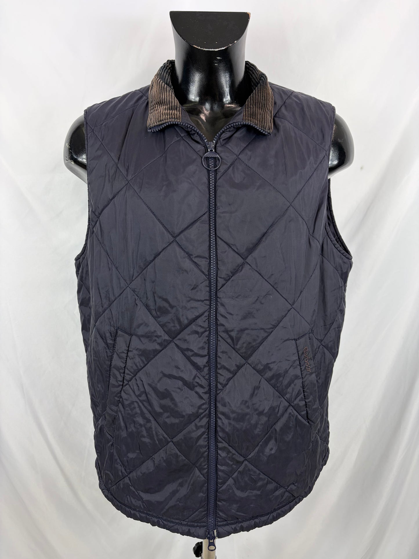 Gilet Barbour Uomo Finn blu Large- Navy man Finn Waistcoat size Large