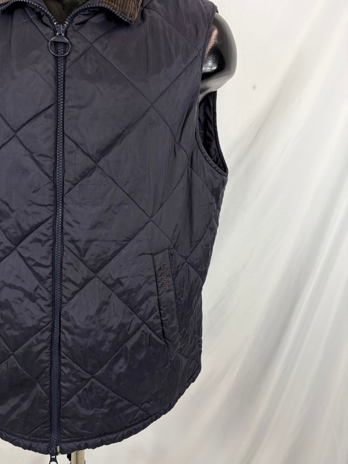 Gilet Barbour Uomo Finn blu Large- Navy man Finn Waistcoat size Large