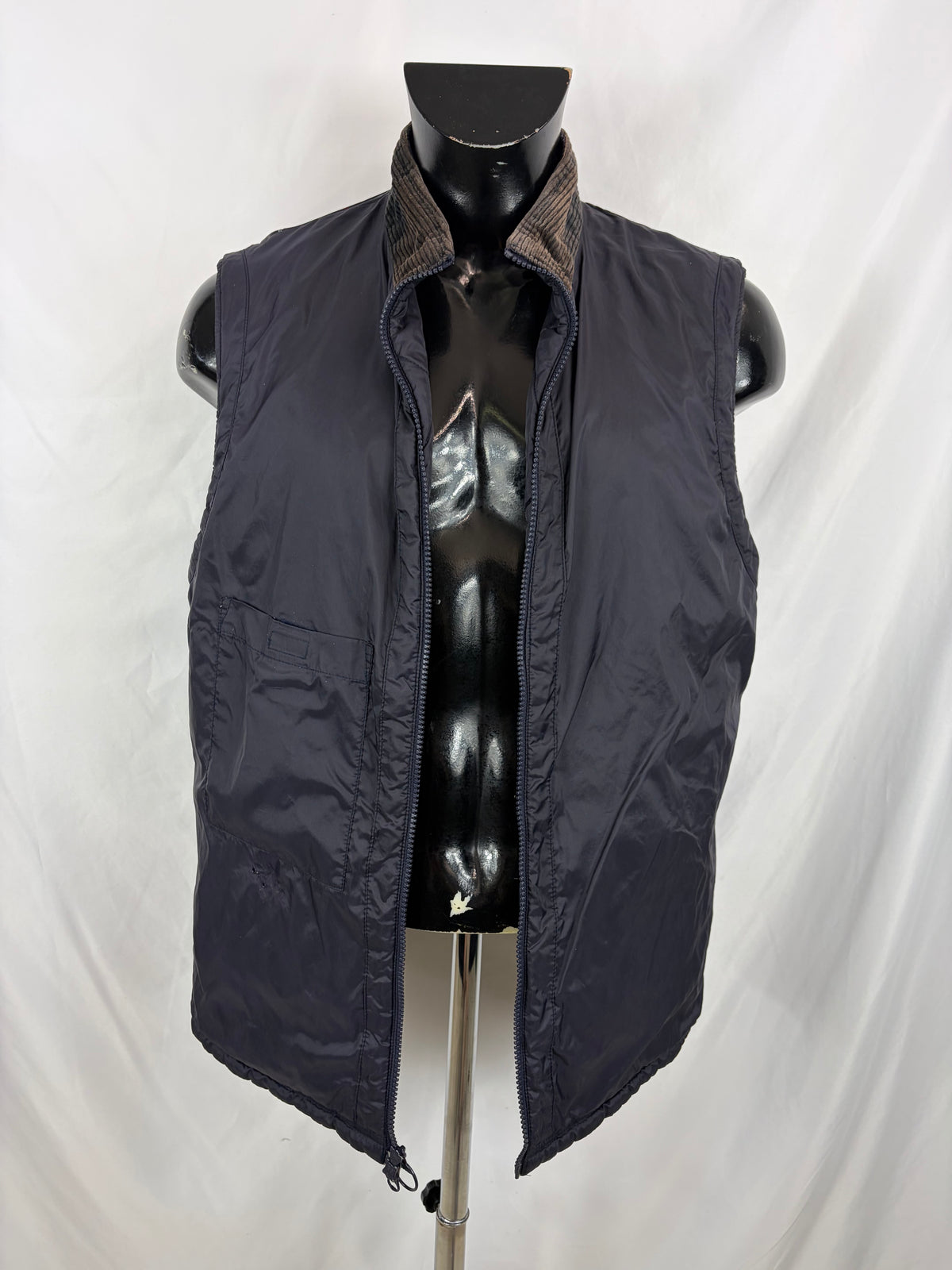 Gilet Barbour Uomo Finn blu Large- Navy man Finn Waistcoat size Large