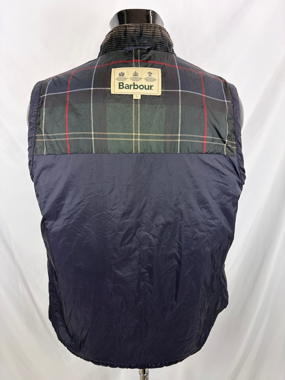 Gilet Barbour Uomo Finn blu Large- Navy man Finn Waistcoat size Large