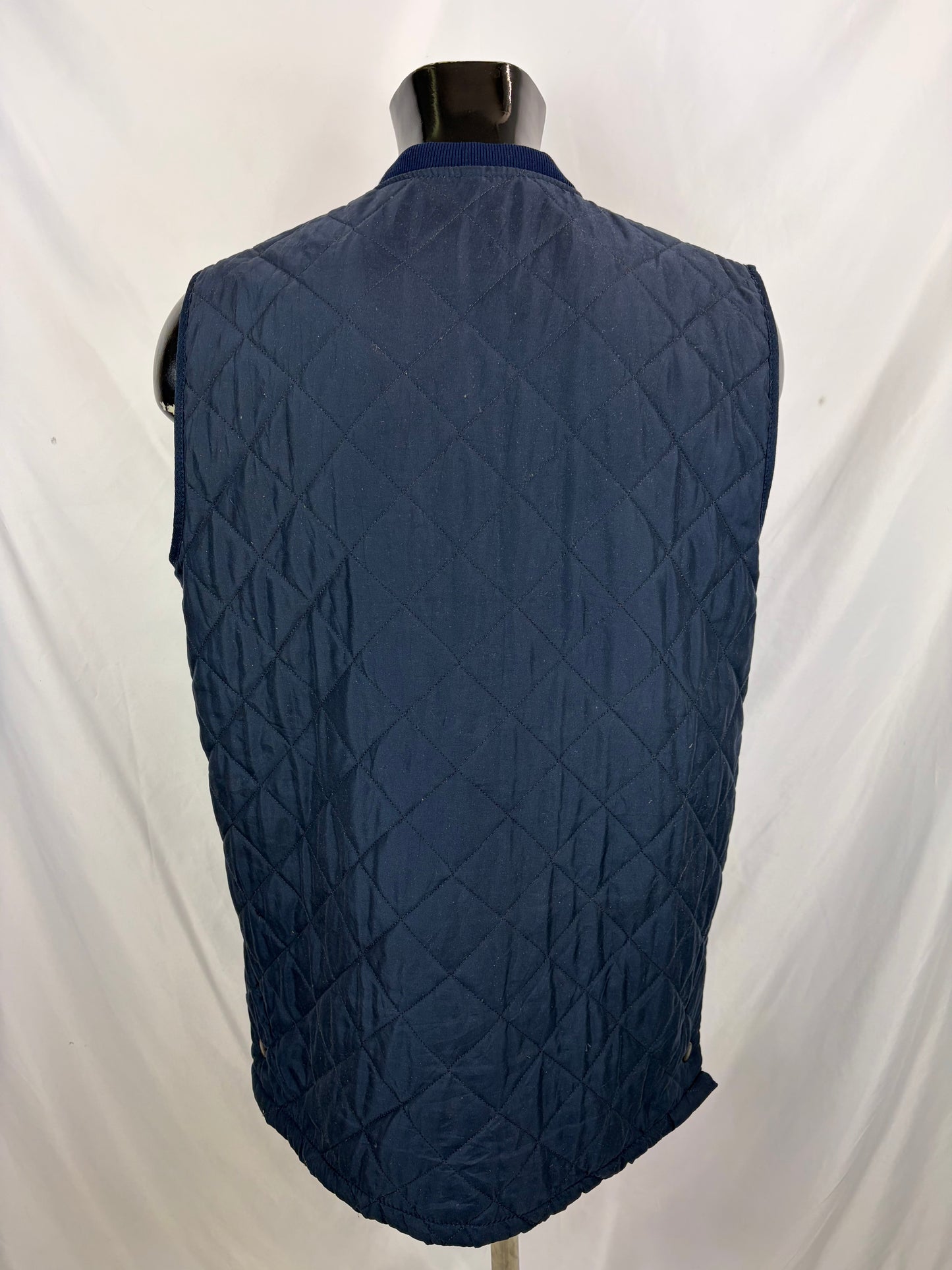 Gilet vintage Barbour blu Eskdale Large - Man Quilted Navy Eskdale vest Size Large