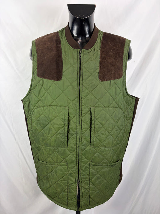 Gilet vintage Barbour Keeperwear verde Xlarge - Man Quilted Keeperwear Vest size XL