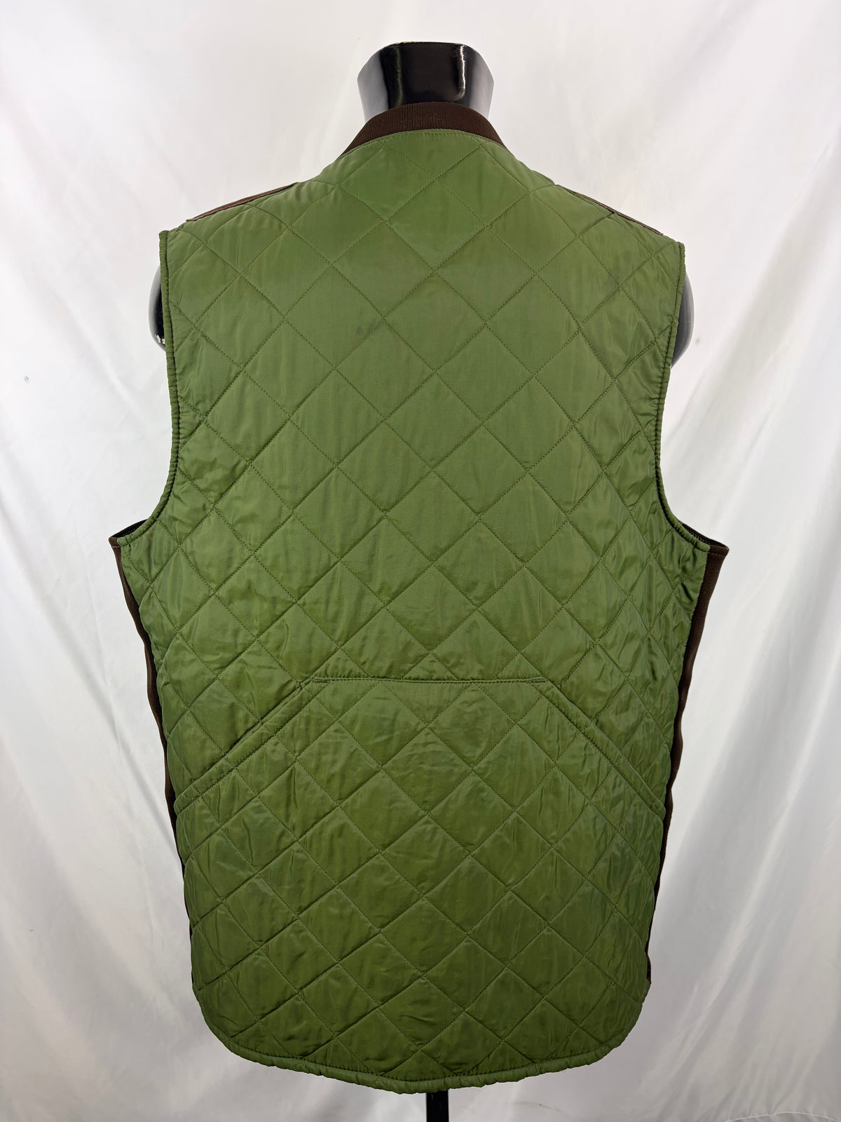 Gilet vintage Barbour Keeperwear verde Xlarge - Man Quilted Keeperwear Vest size XL