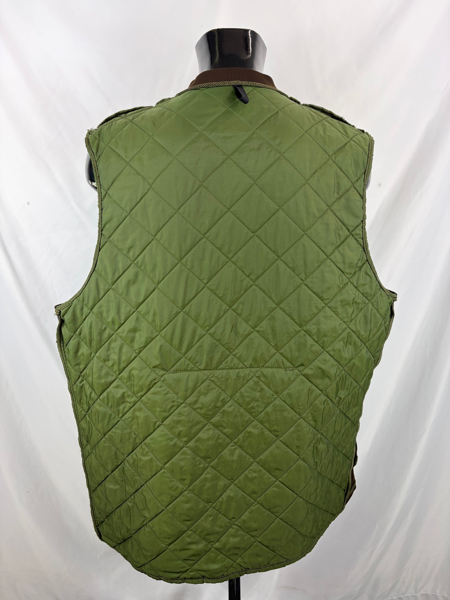Gilet vintage Barbour Keeperwear verde Xlarge - Man Quilted Keeperwear Vest size XL
