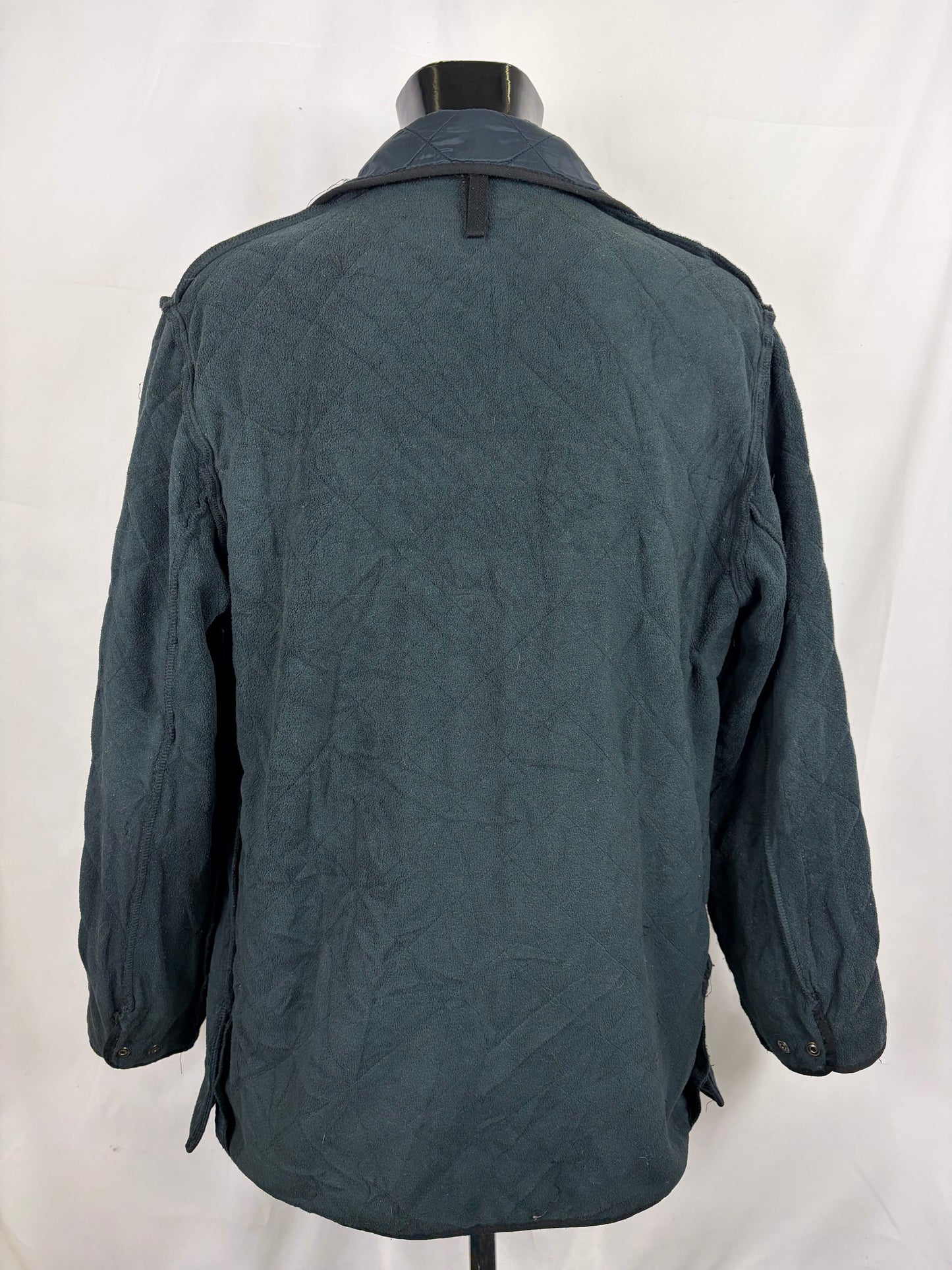 Giacca a vento vintage Barbour Blu Medium - Man Quilted Duracotton Navy Jacket Size Medium - Shop In London