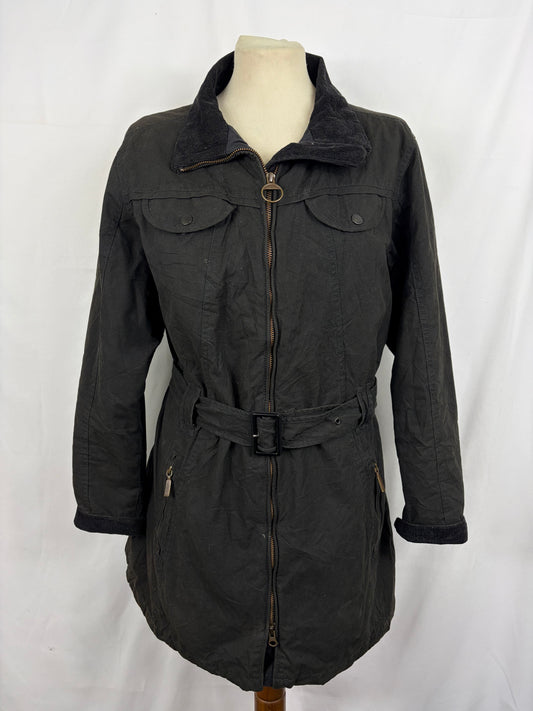 Giacca Barbour Donna nera Cameron uk16 tg.44/46 - Black wax Cameron jacket size uk16 - Shop In London