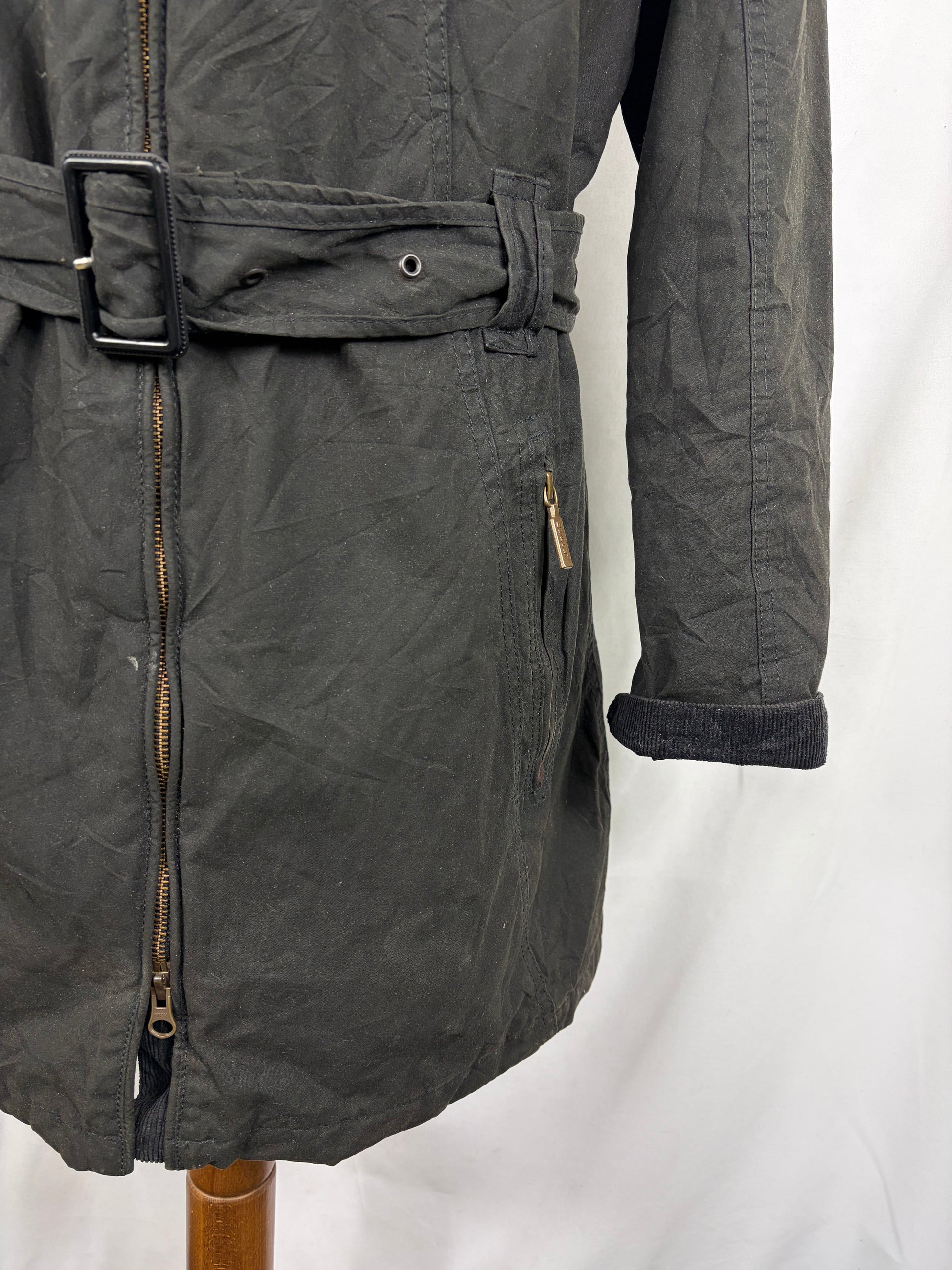 Giacca Barbour Donna nera Cameron uk16 tg.44/46 - Black wax Cameron jacket size uk16 - Shop In London