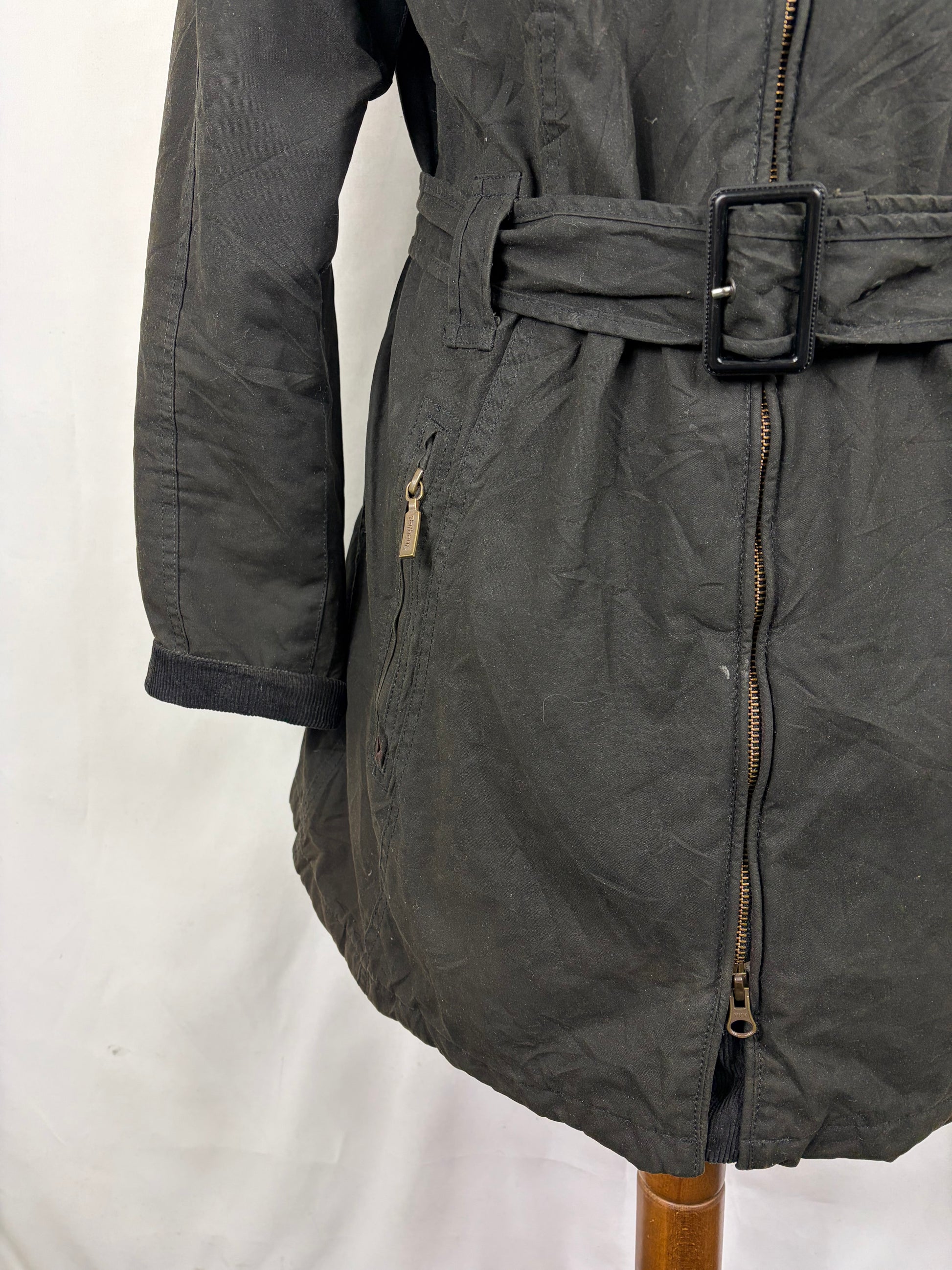 Giacca Barbour Donna nera Cameron uk16 tg.44/46 - Black wax Cameron jacket size uk16 - Shop In London