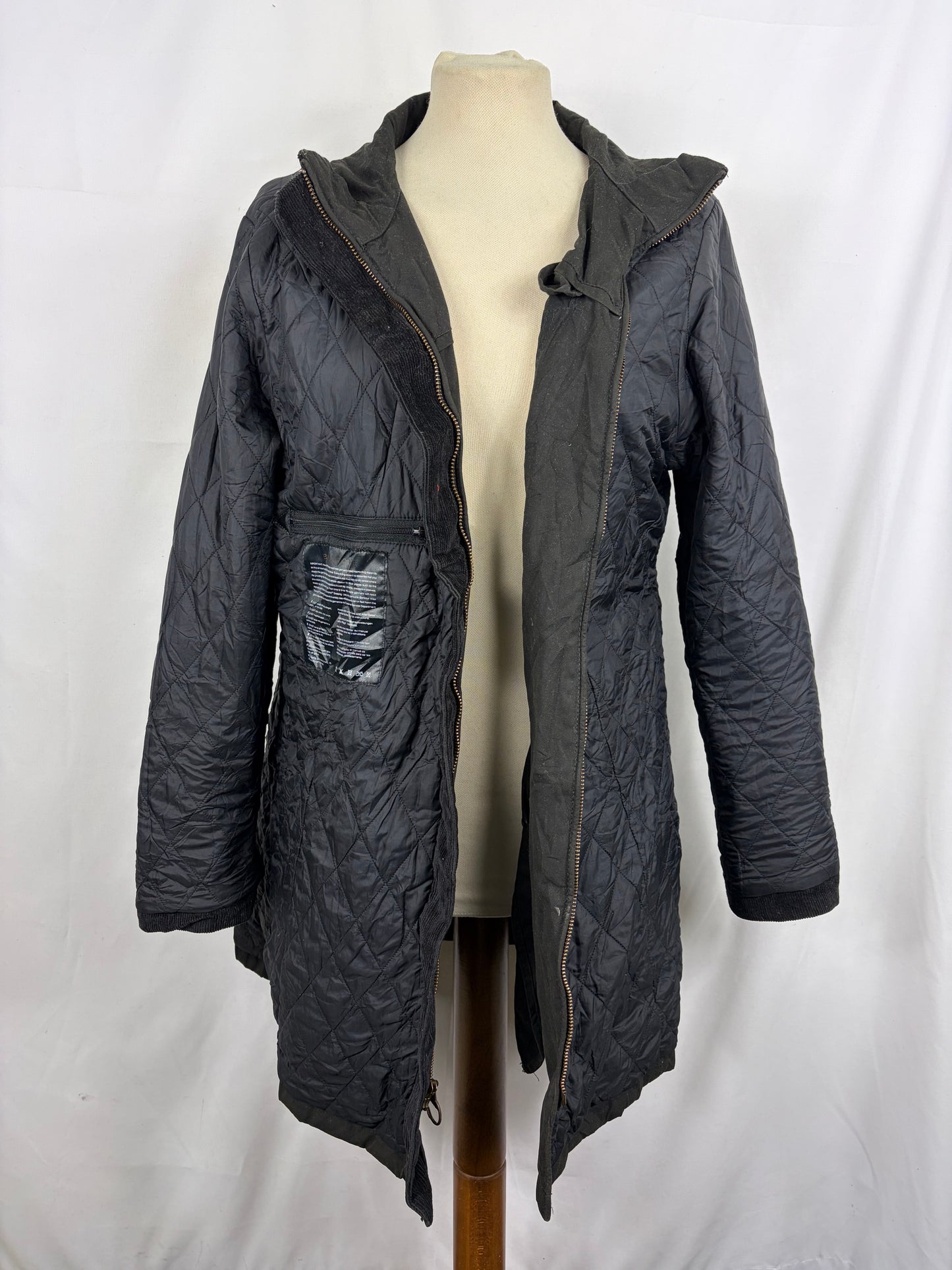 Giacca Barbour Donna nera Cameron uk16 tg.44/46 - Black wax Cameron jacket size uk16 - Shop In London