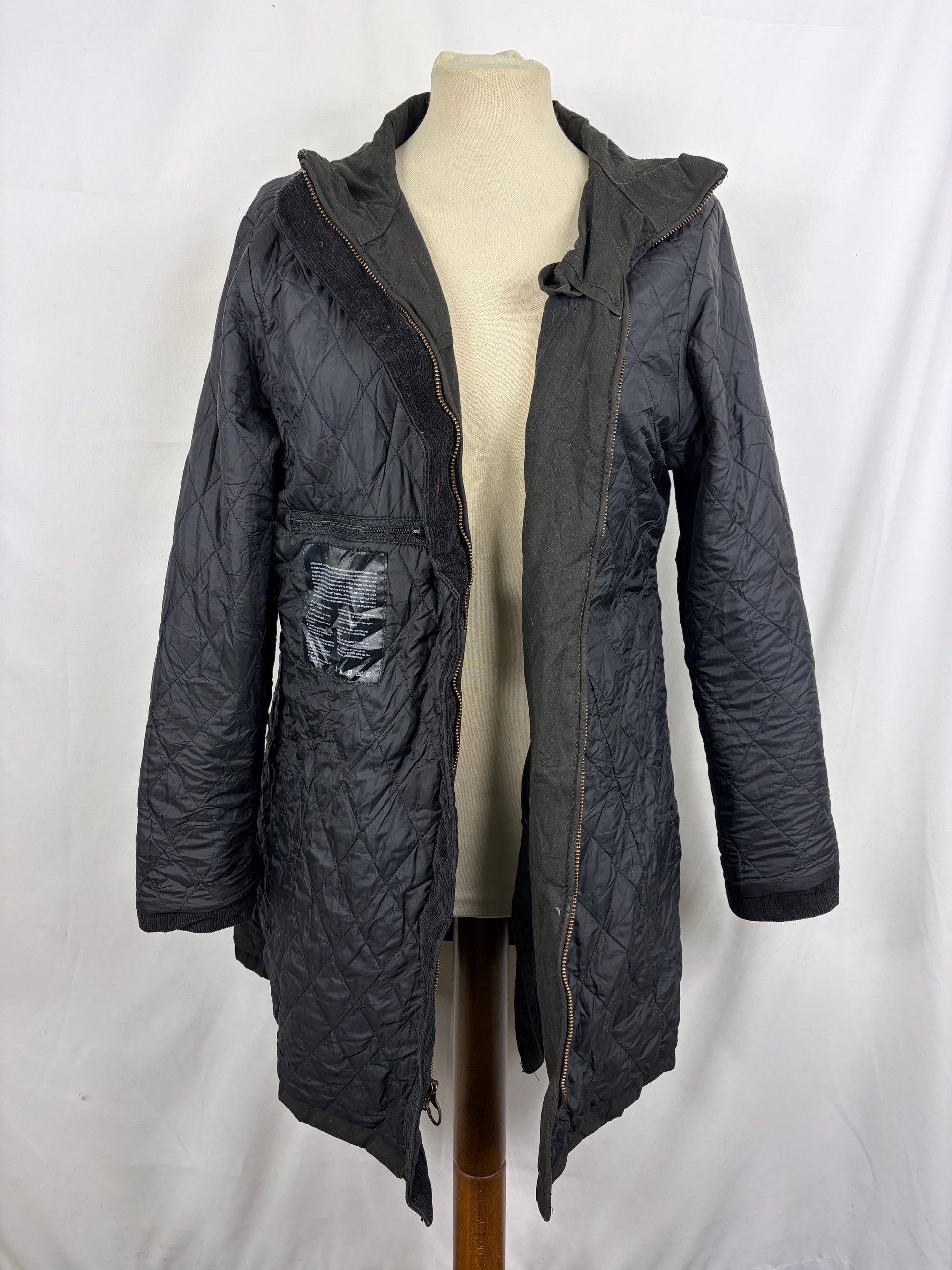Giacca Barbour Donna nera Cameron uk16 tg.44/46 - Black wax Cameron jacket size uk16 - Shop In London