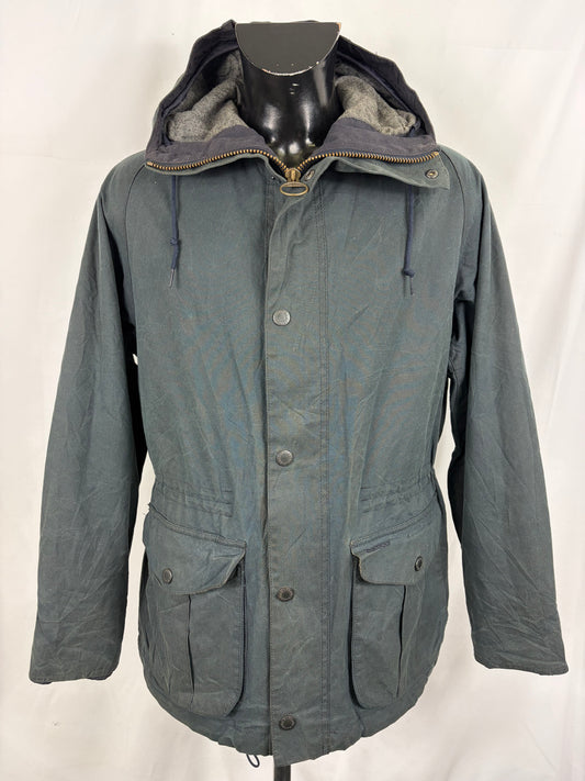 Parka Barbour blu da uomo cerato Medium - Man wax Bryn navy parka size Medium - Shop In London