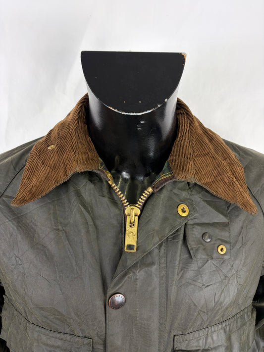 RARO Barbour Bedale 4 tasche C34/86 CM Man Green vintage Bedale Jacket XSmall 4 pockets C36 - Shop In London