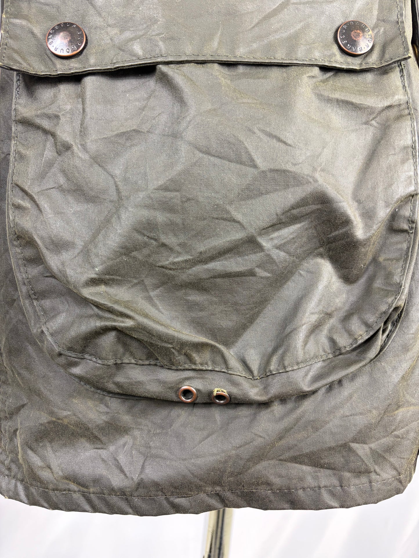 RARO Barbour Bedale 4 tasche C34/86 CM Man Green vintage Bedale Jacket XSmall 4 pockets C36