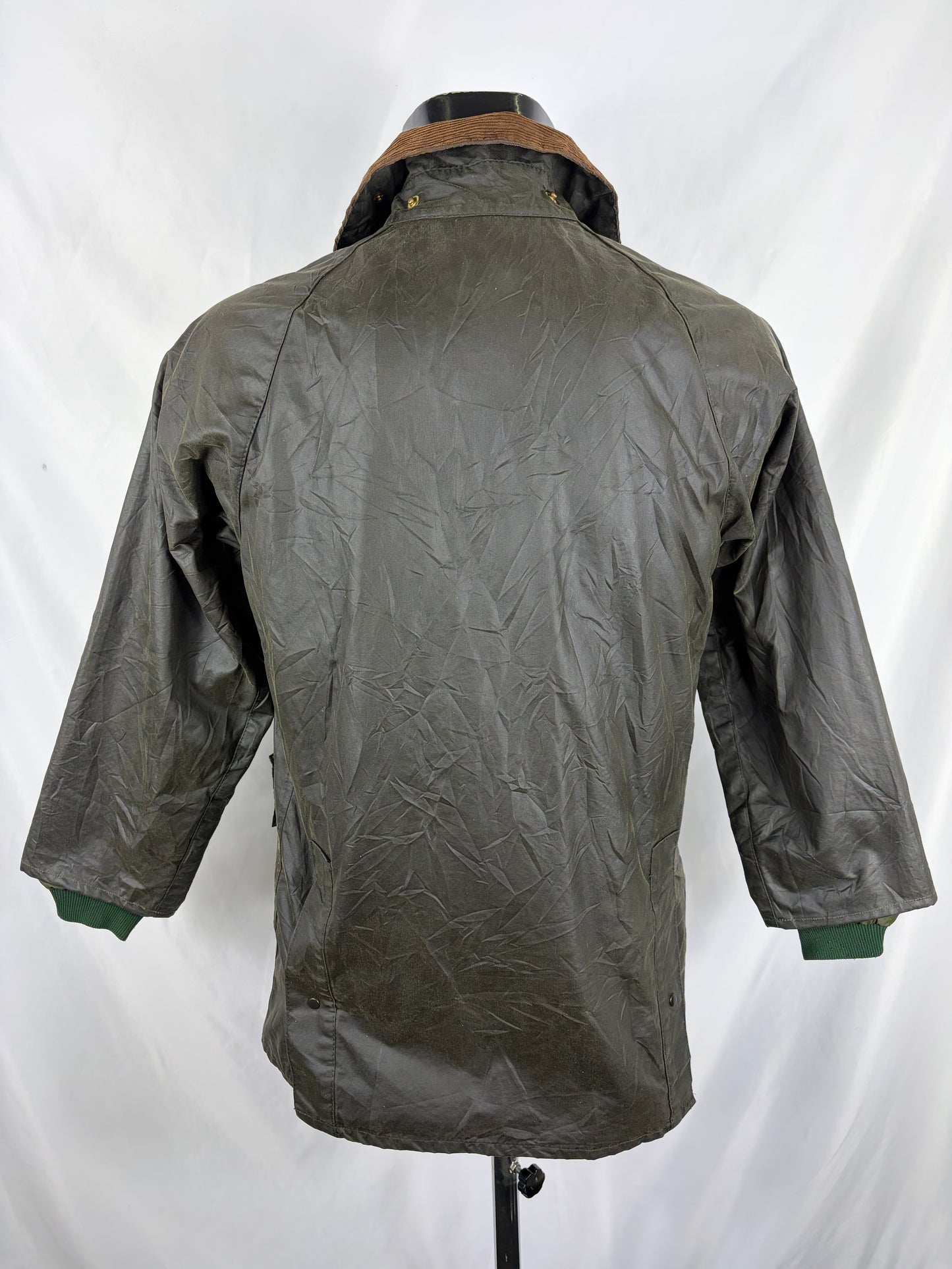 RARO Barbour Bedale 4 tasche C34/86 CM Man Green vintage Bedale Jacket XSmall 4 pockets C36