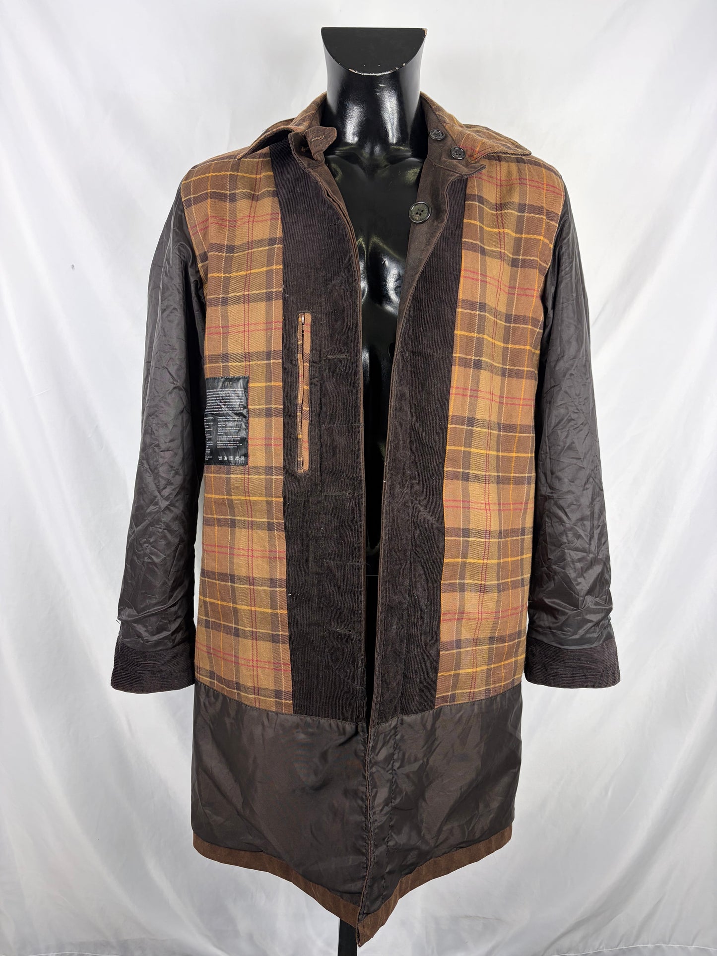 Cappotto Barbour uomo Merton mac marrone Medium - Man Merton Mac brown wax trench coat size Medium