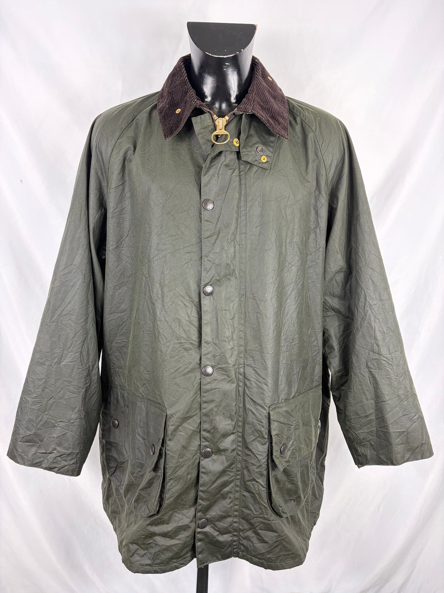 Barbour Giacca Gamefair Verde vintage C44/112 cm Green Wax Gamefair Jacket c44 L/XLARGE