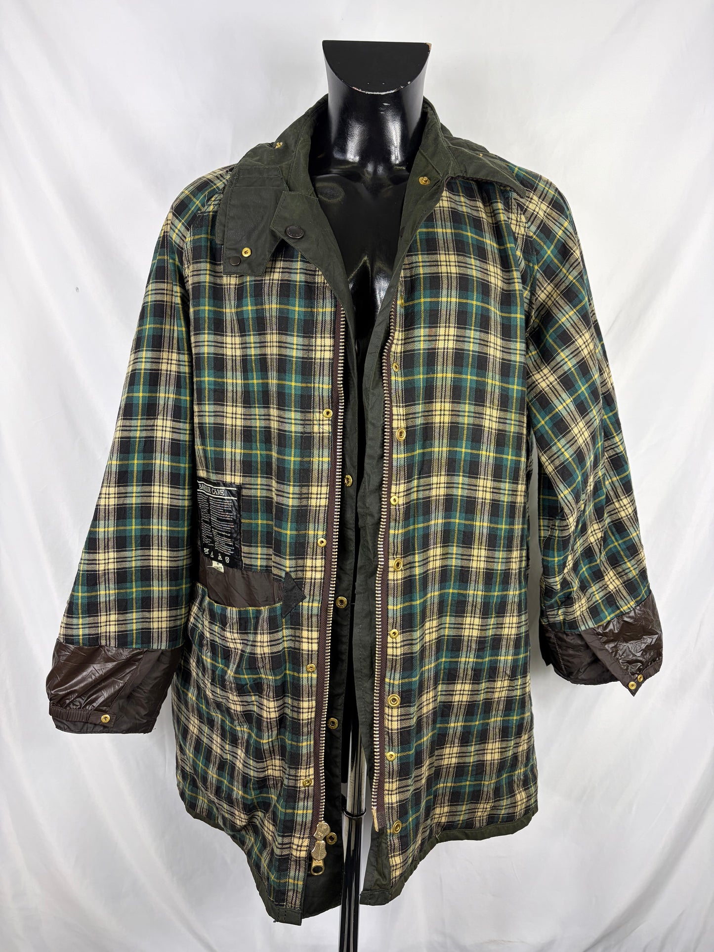 Barbour Giacca Gamefair Verde vintage C44/112 cm Green Wax Gamefair Jacket c44 L/XLARGE