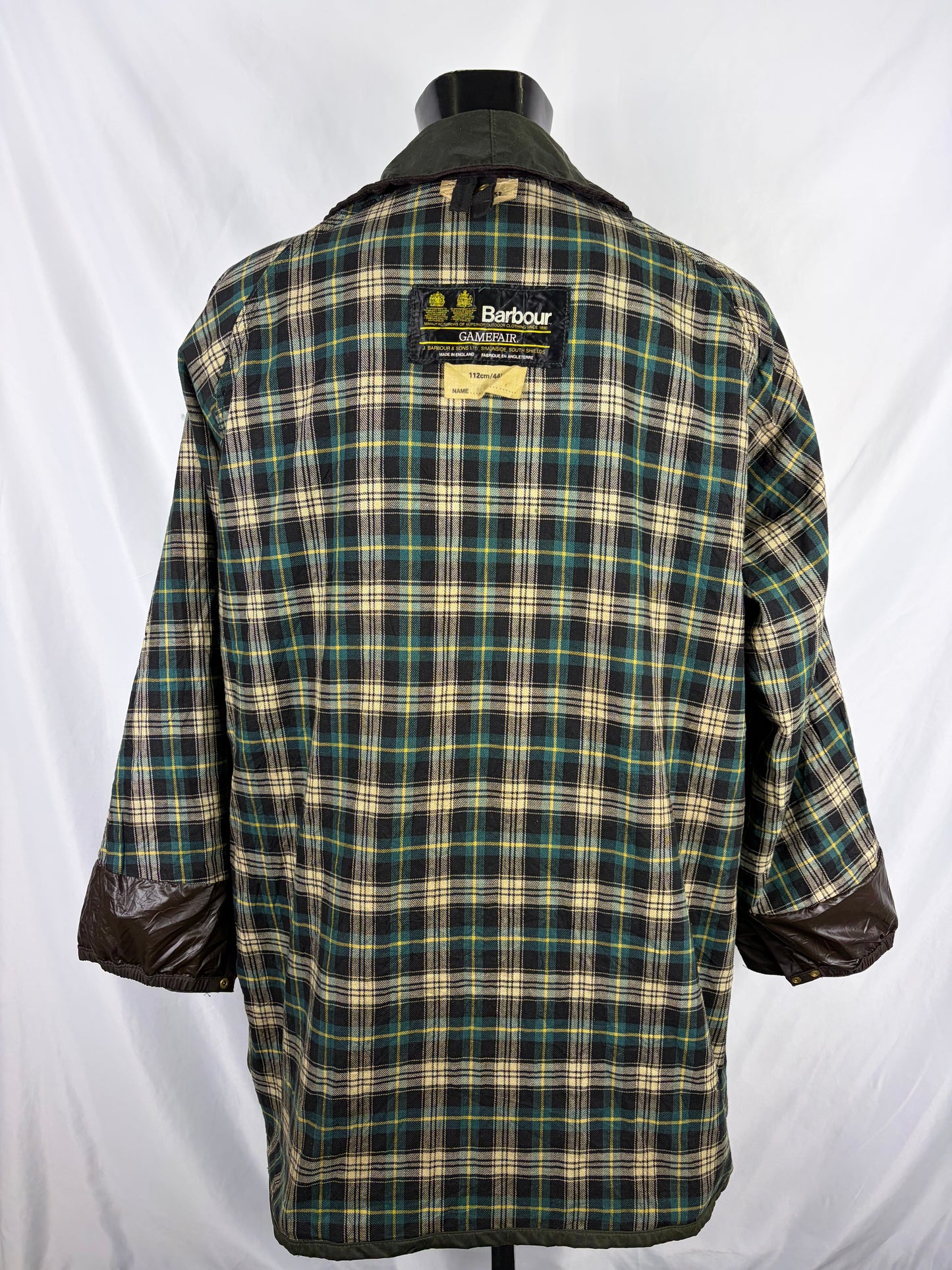 Barbour Giacca Gamefair Verde vintage C44/112 cm Green Wax Gamefair Jacket c44 L/XLARGE