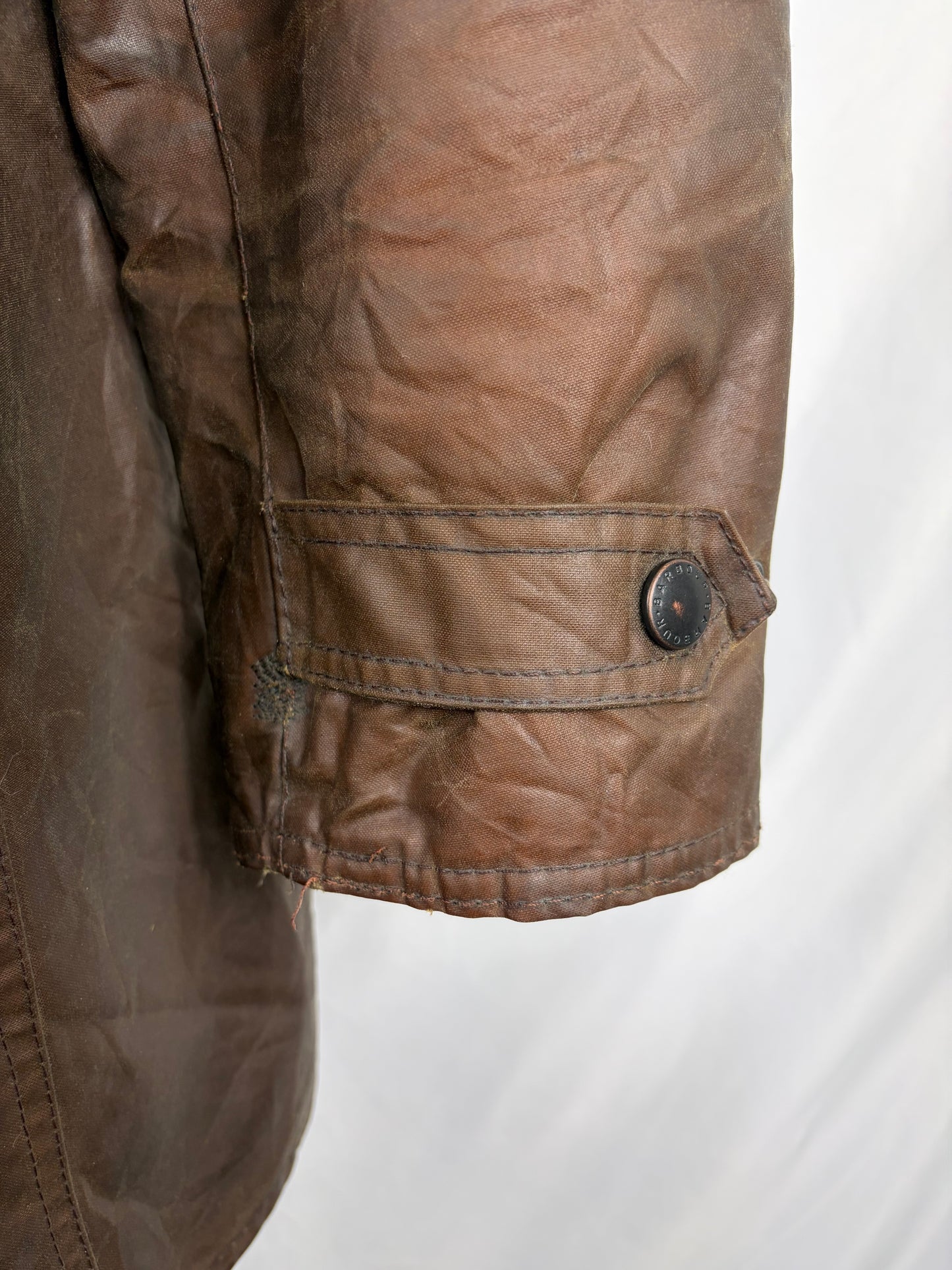 Giacca Barbour Newmarket donna marrone UK14 tg. 44 Lady Wax Brown Newmarket jacket Size Uk14