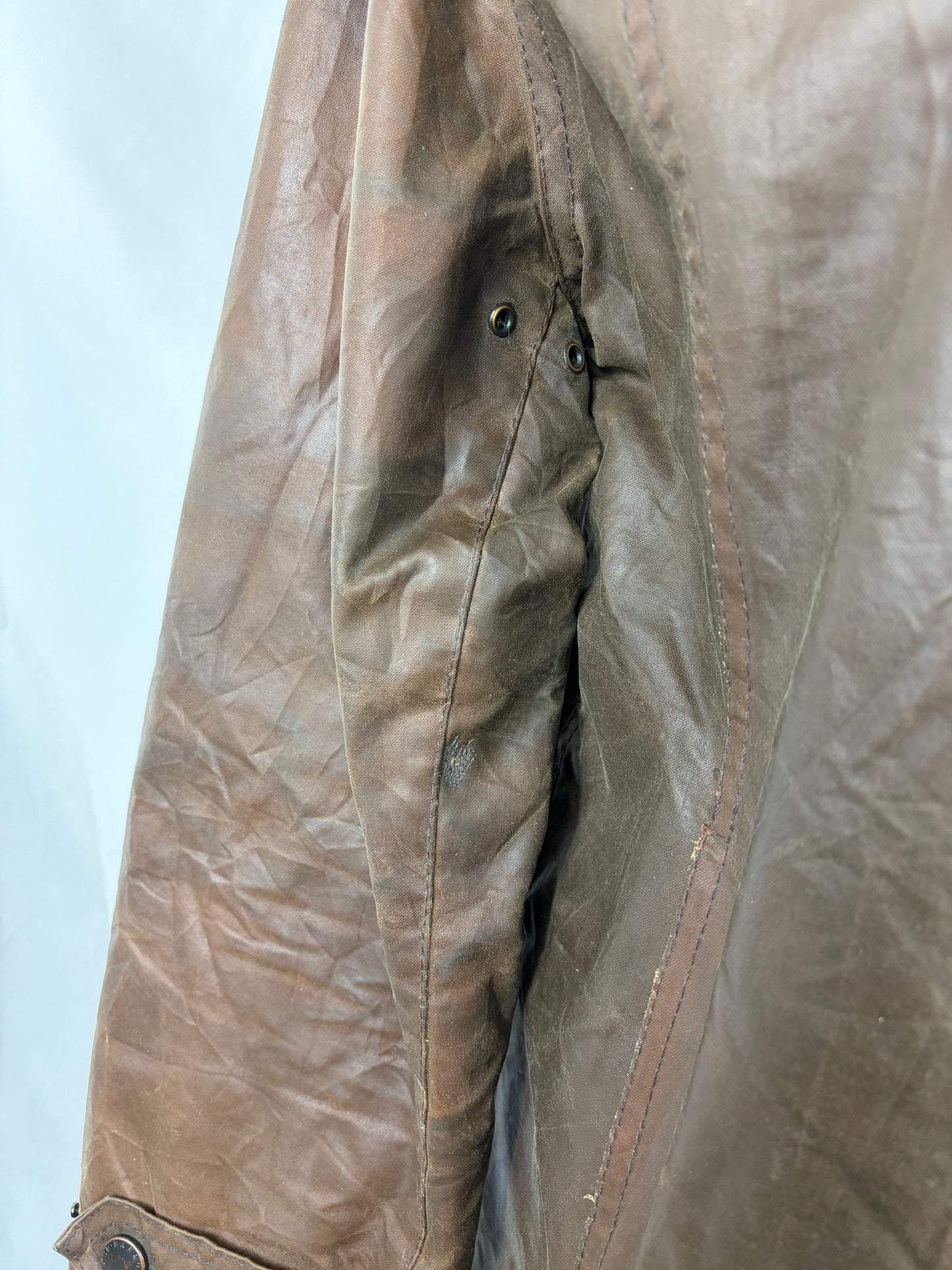 Giacca Barbour Newmarket donna marrone UK14 tg. 44 Lady Wax Brown Newmarket jacket Size Uk14