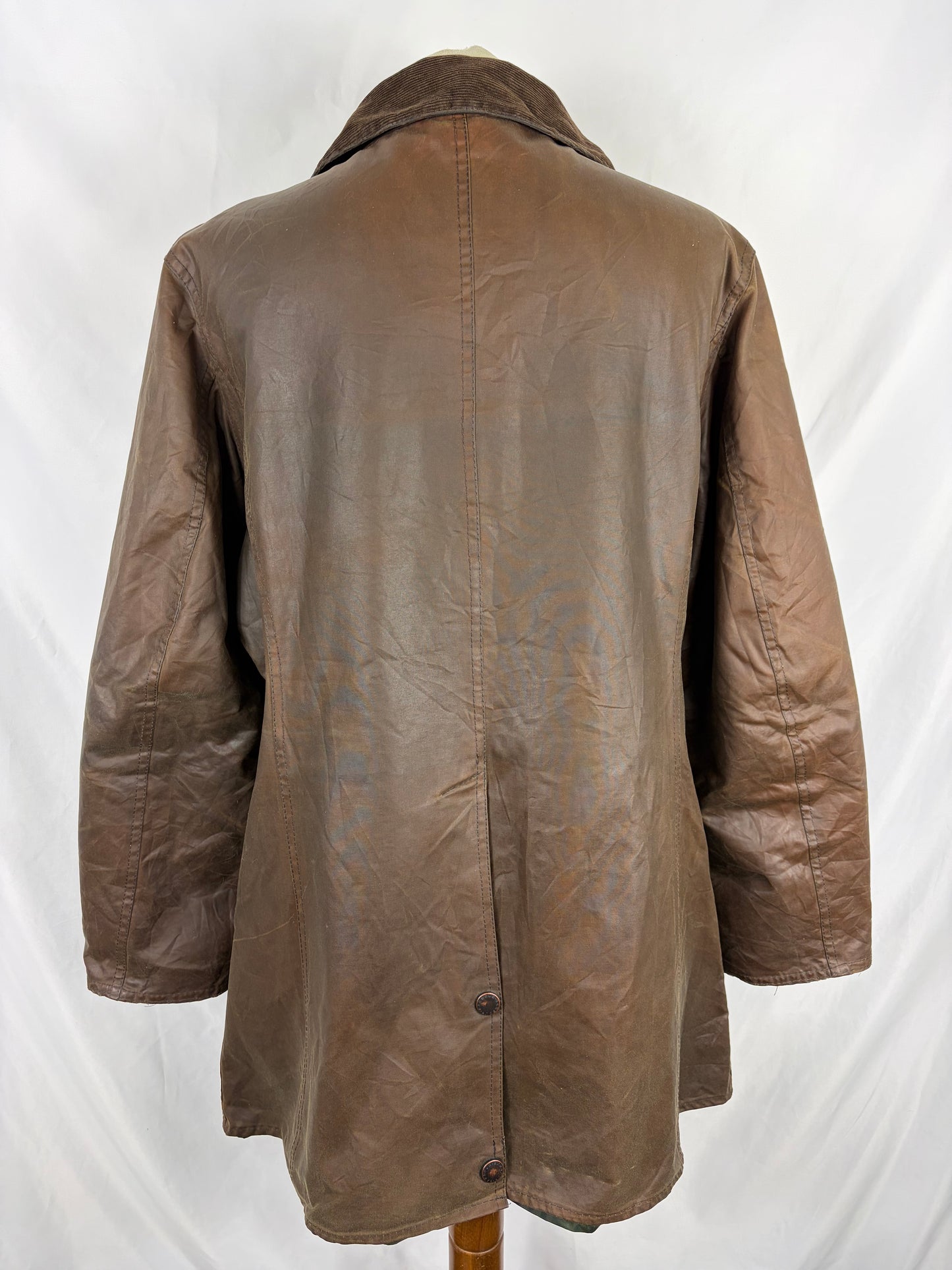 Giacca Barbour Newmarket donna marrone UK14 tg. 44 Lady Wax Brown Newmarket jacket Size Uk14