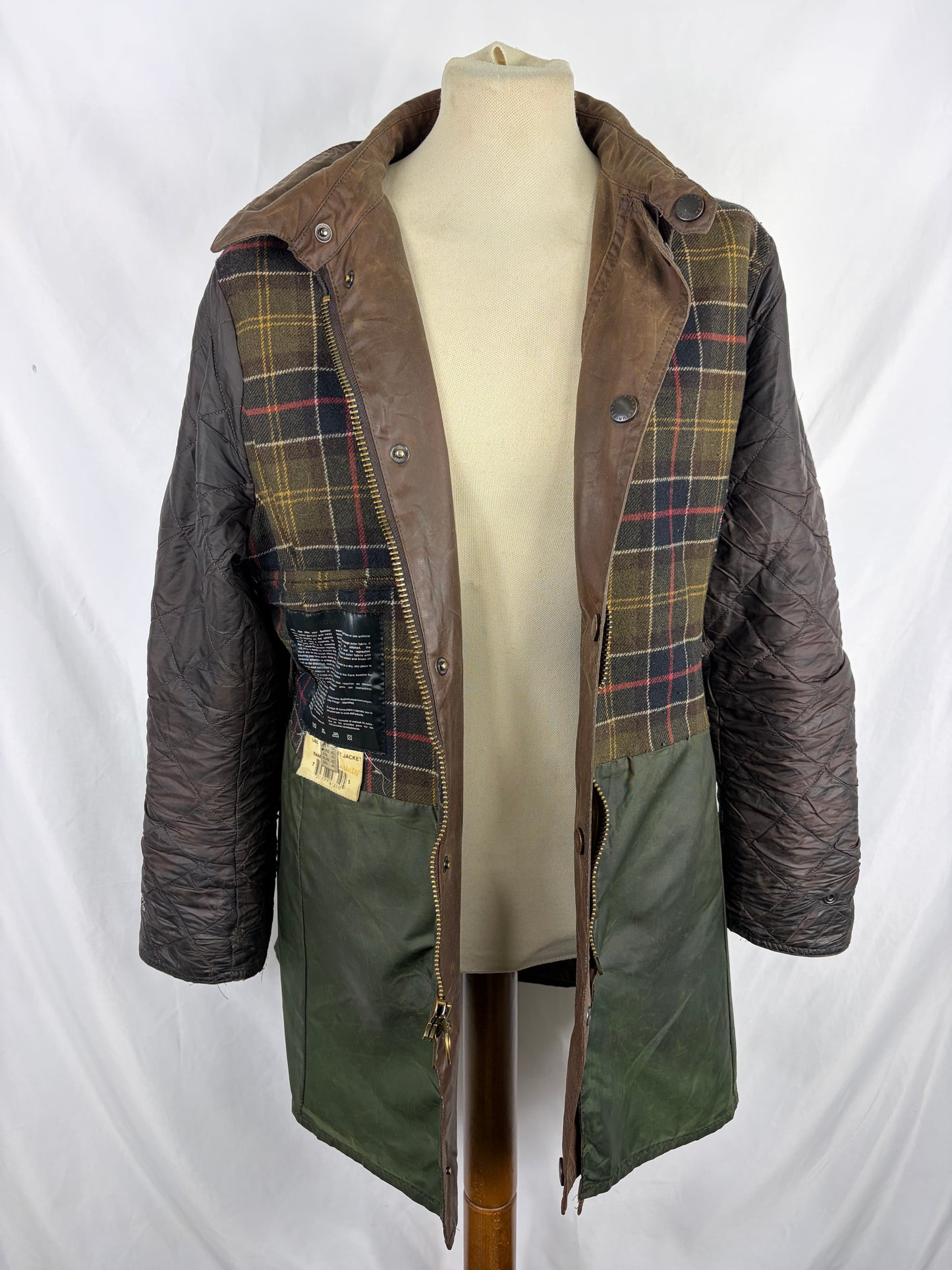 Giacca Barbour Newmarket donna marrone UK14 tg. 44 Lady Wax Brown Newmarket jacket Size Uk14