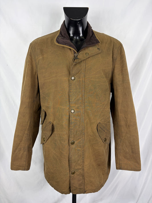 Giacca Barbour Uomo Lundy Uomo beige XL - Man Beige waxed Lundy Wax Jacket Size XL