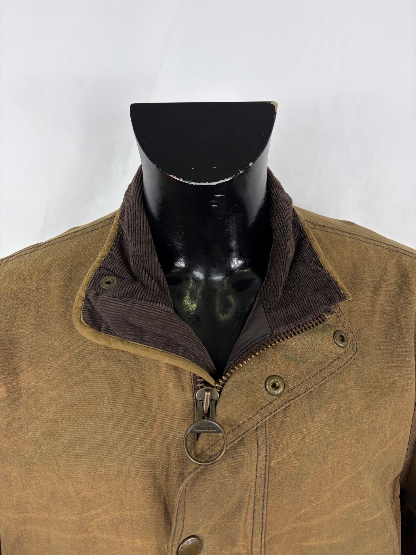 Giacca Barbour Uomo Lundy Uomo beige XL - Man Beige waxed Lundy Wax Jacket Size XL