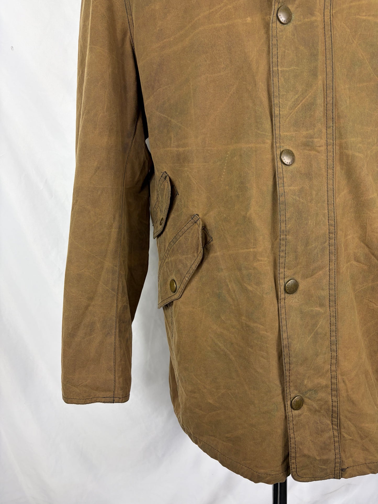 Giacca Barbour Uomo Lundy Uomo beige XL - Man Beige waxed Lundy Wax Jacket Size XL
