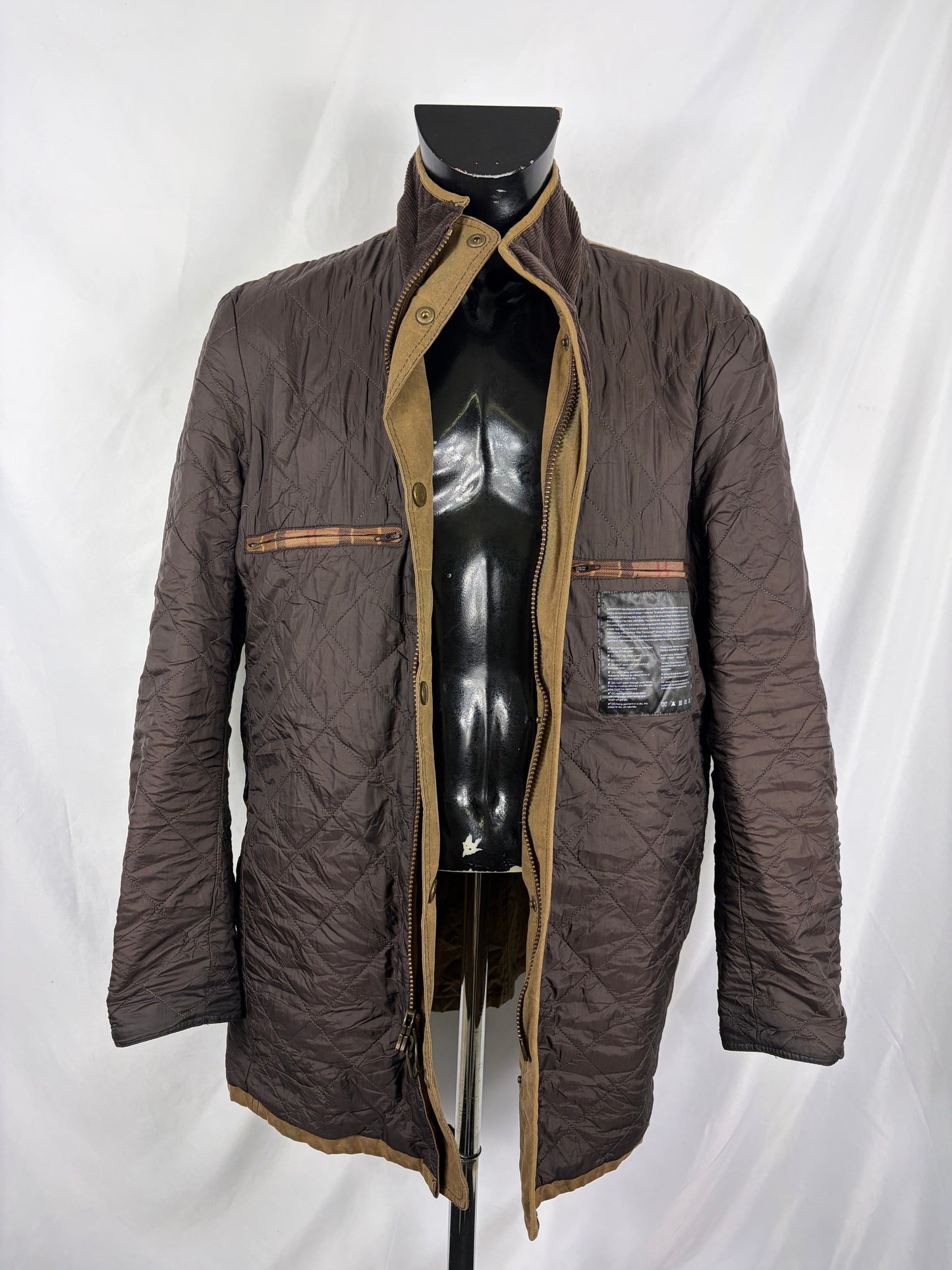 Giacca Barbour Uomo Lundy Uomo beige XL - Man Beige waxed Lundy Wax Jacket Size XL