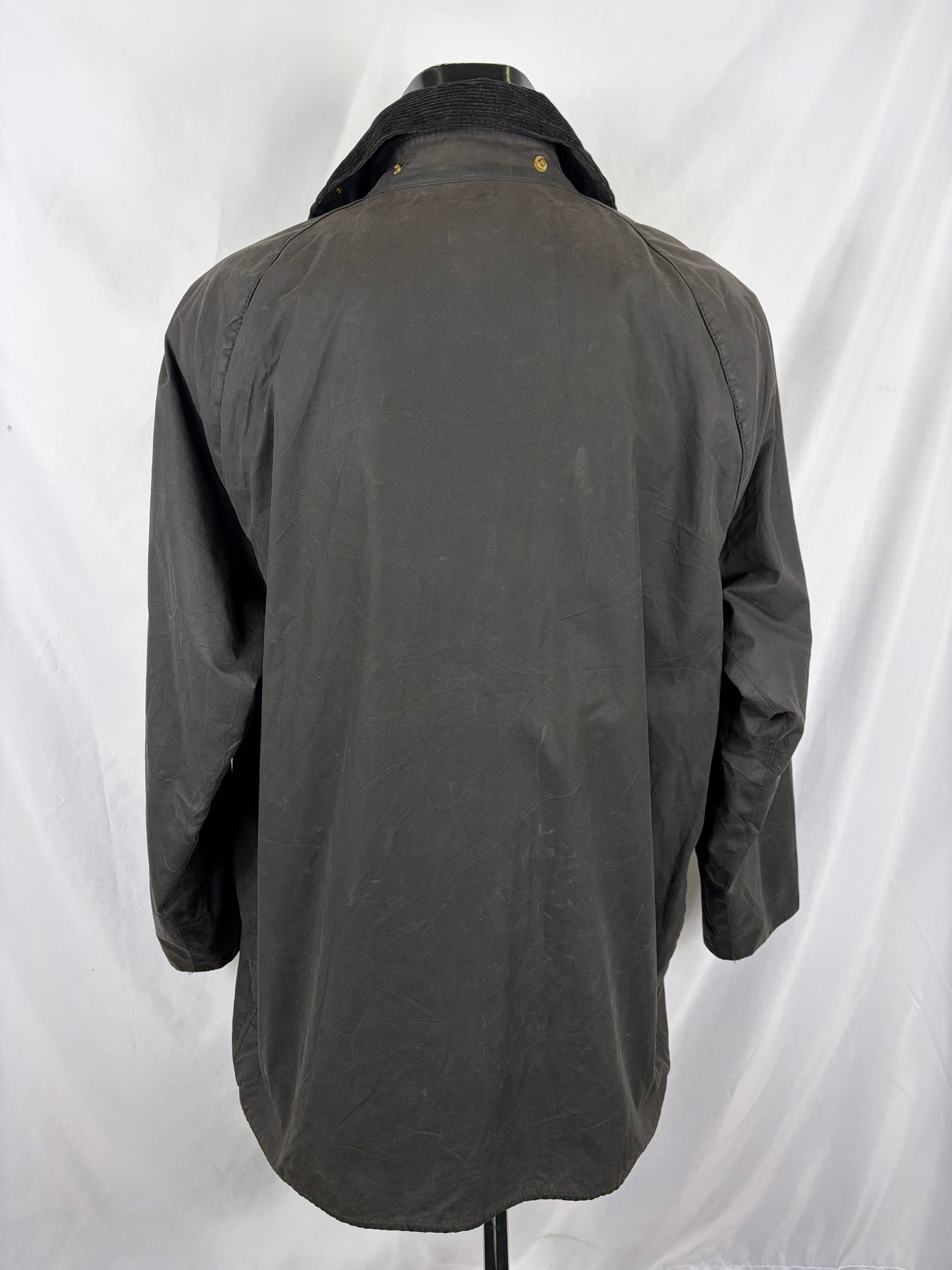 Barbour Giacca Beaufort vintage nero C46/117cm - Man Black Beaufort Waxed jacket Size XL - Shop In London