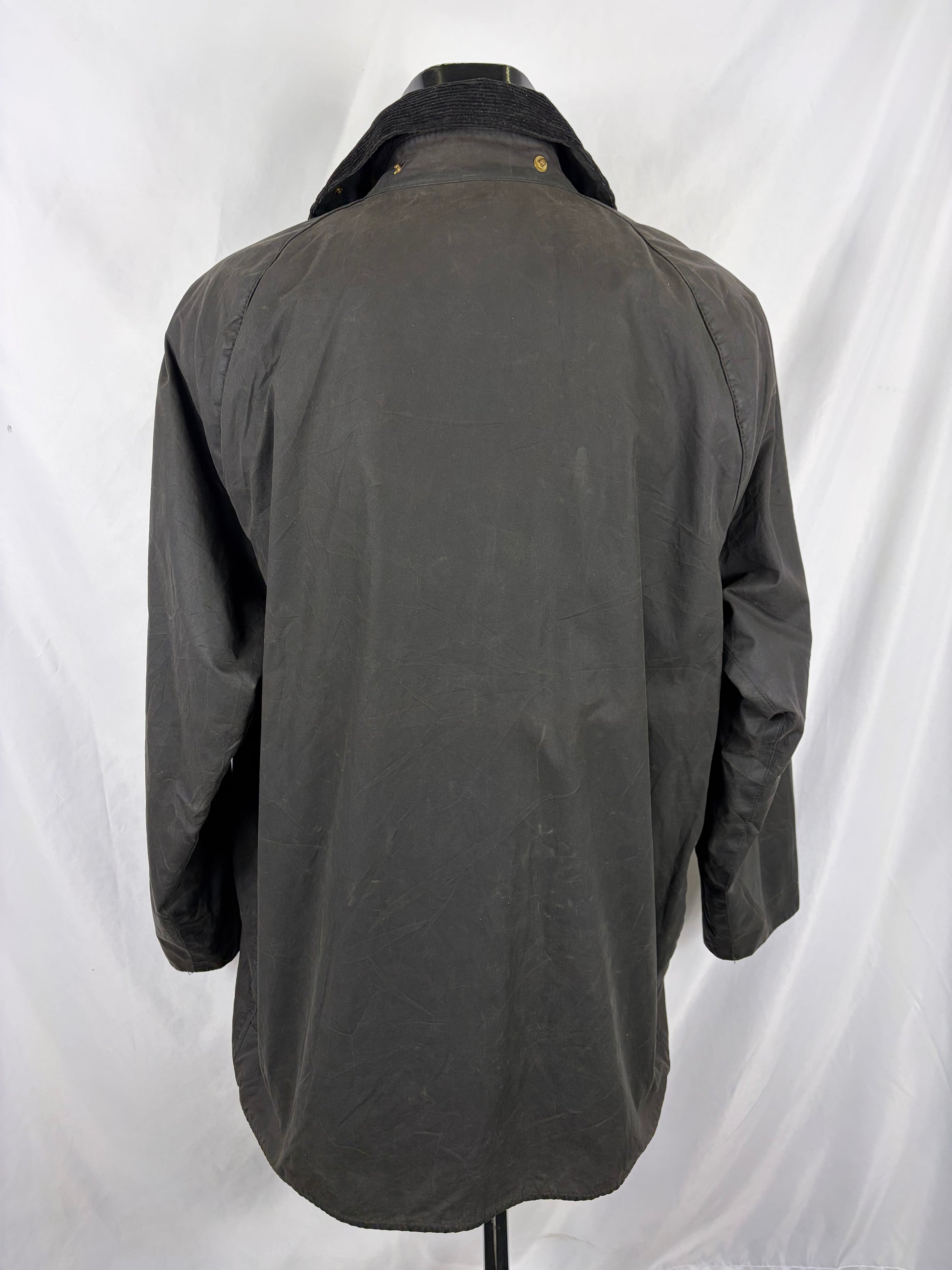 Barbour Giacca Beaufort vintage nero C46/117cm - Man Black Beaufort Waxed jacket Size XL - Shop In London