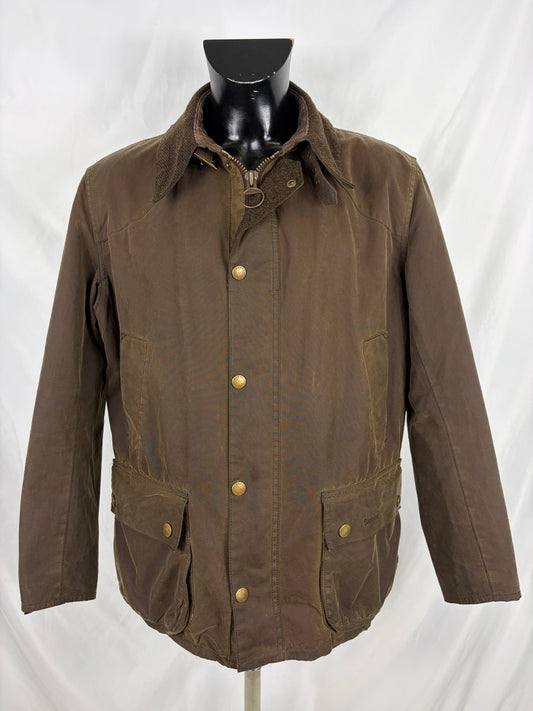 Giacca Barbour Leedale Marrone Uomo cerata XLarge Man Brown Waxed jacket size XL - Shop In London